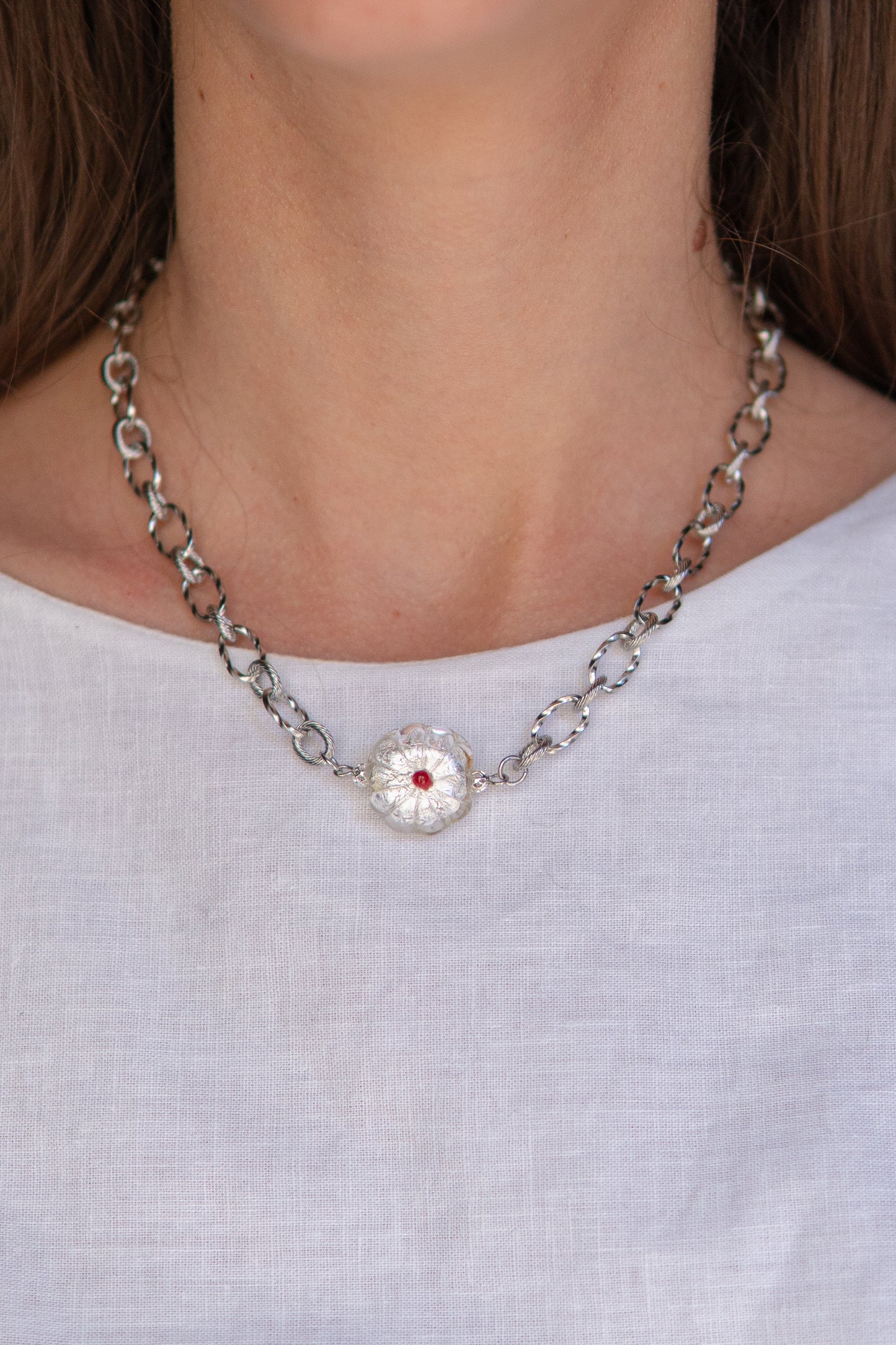 COLLANA BASÈTTO BIANCO