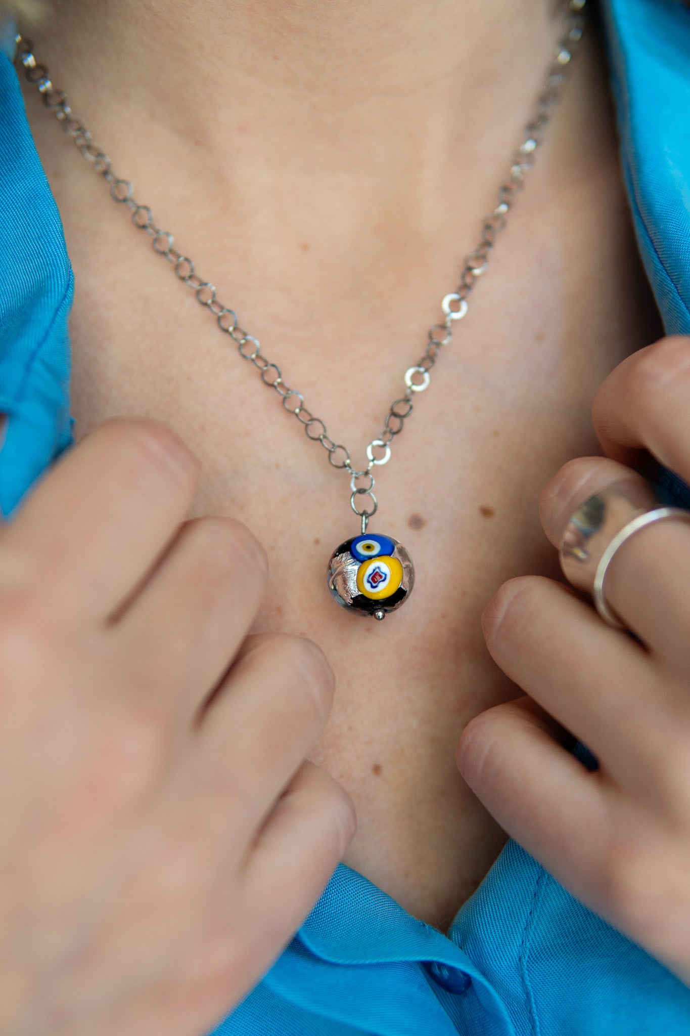 COLLANA LUSEGA BLU