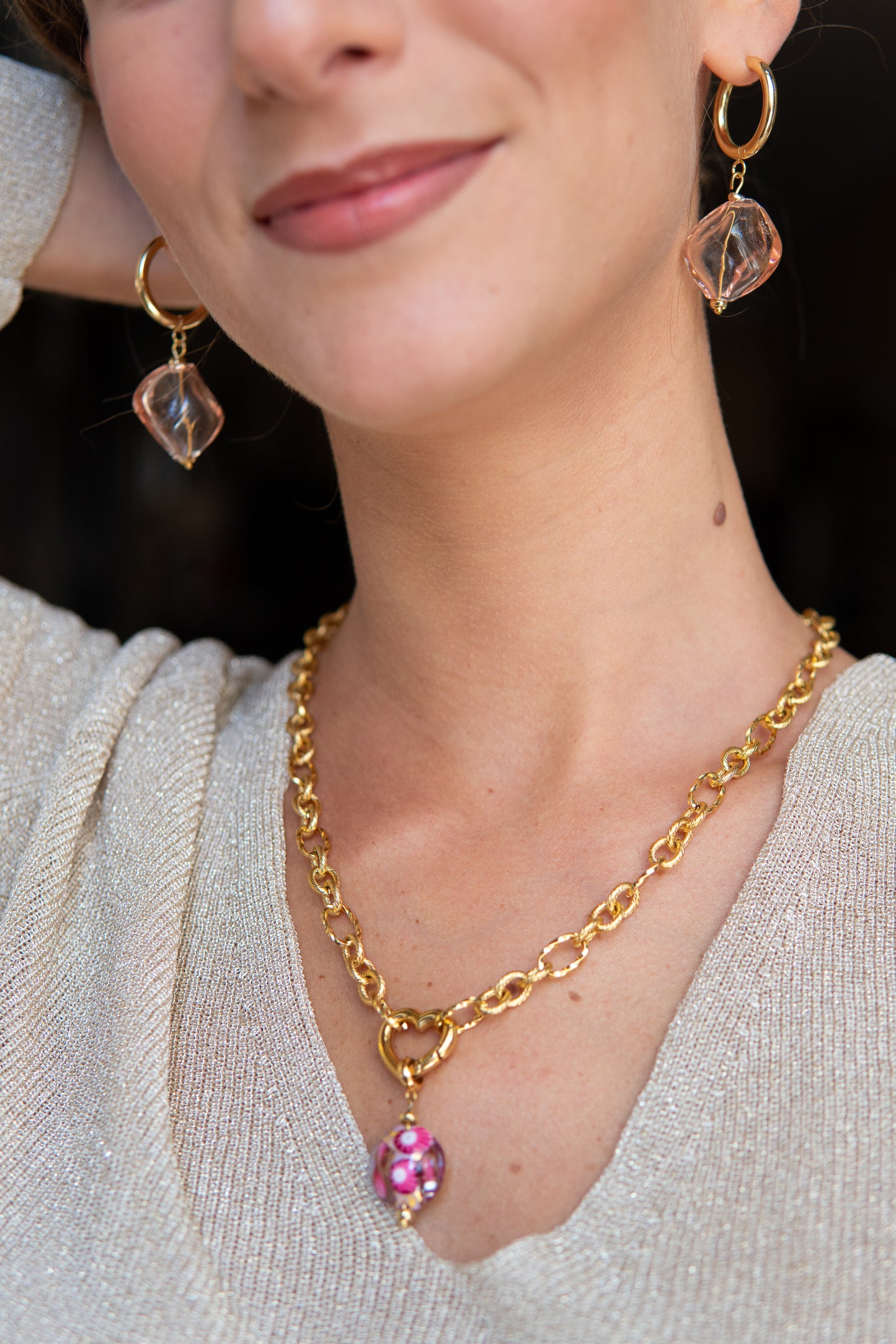 ORECCHINI SÒFIO DE MAR ROSA