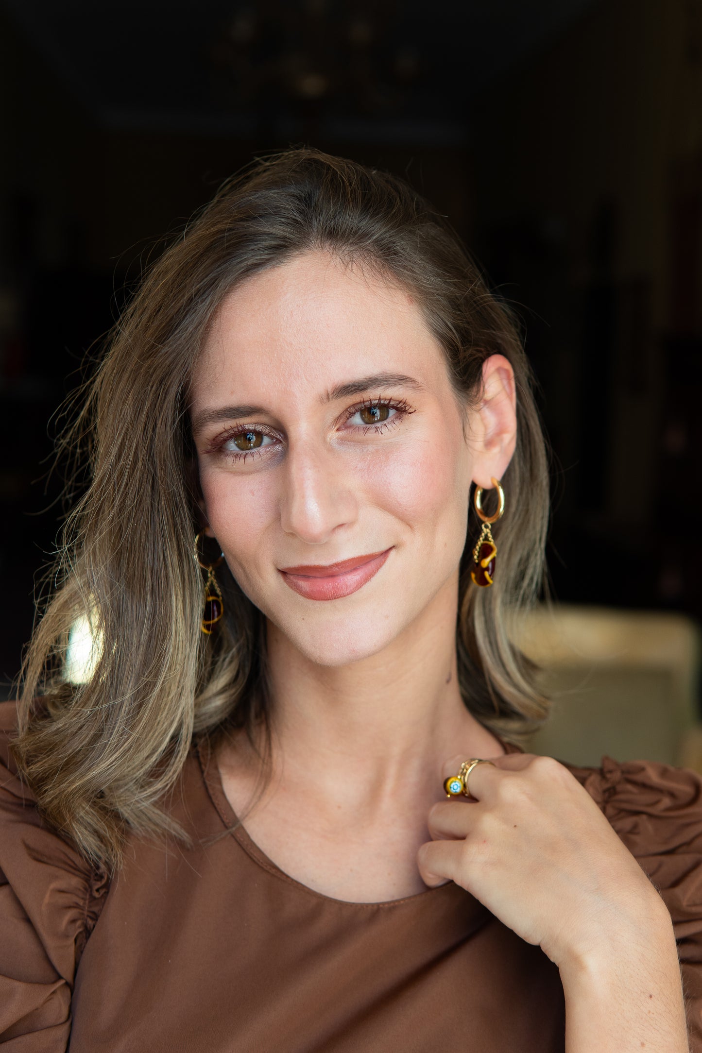 ORECCHINI BUSSOLÀ DE MAR CIOCCOLATO