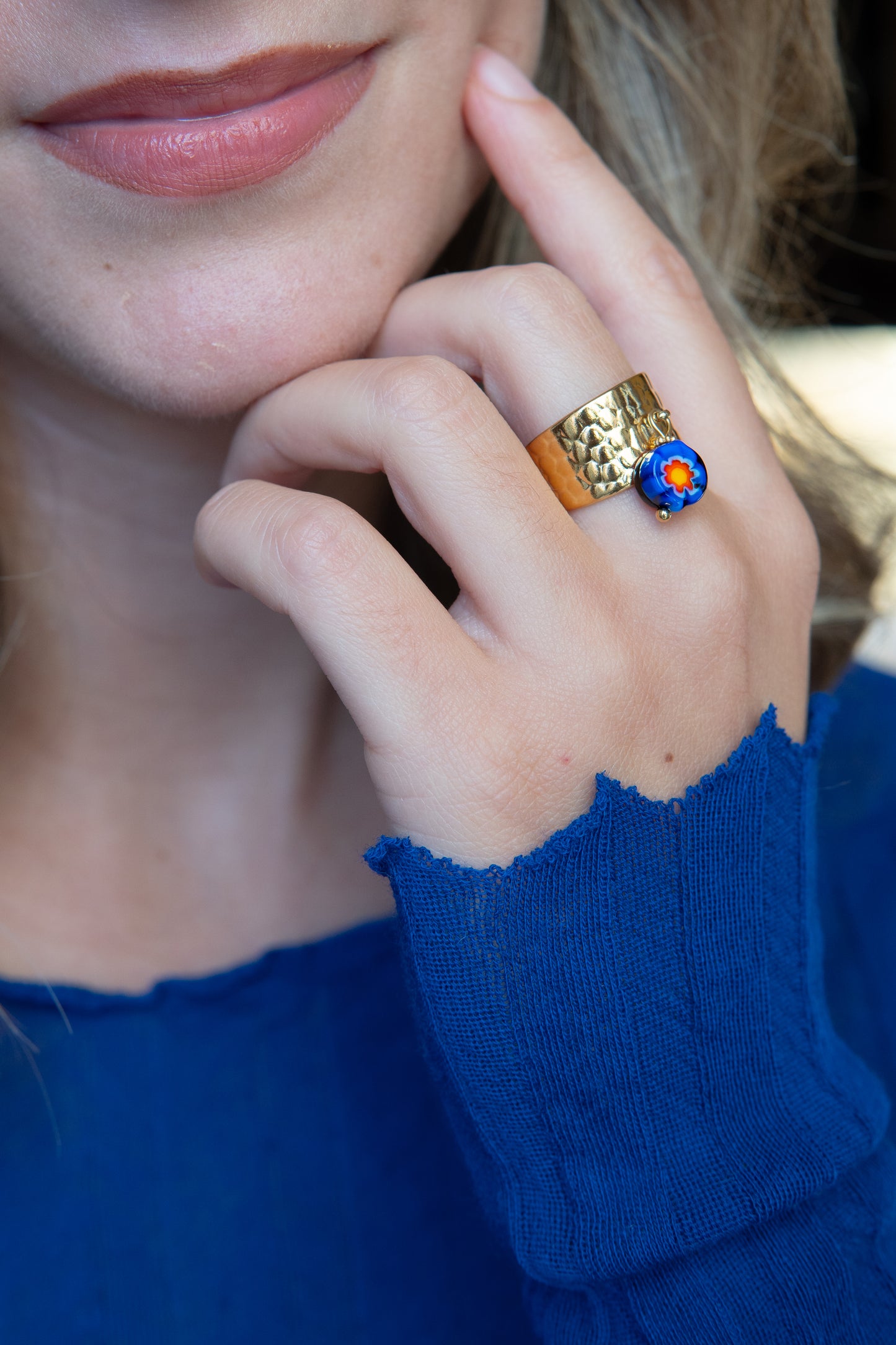 ANELLO BUNIGÒLO BLU E ROSSO