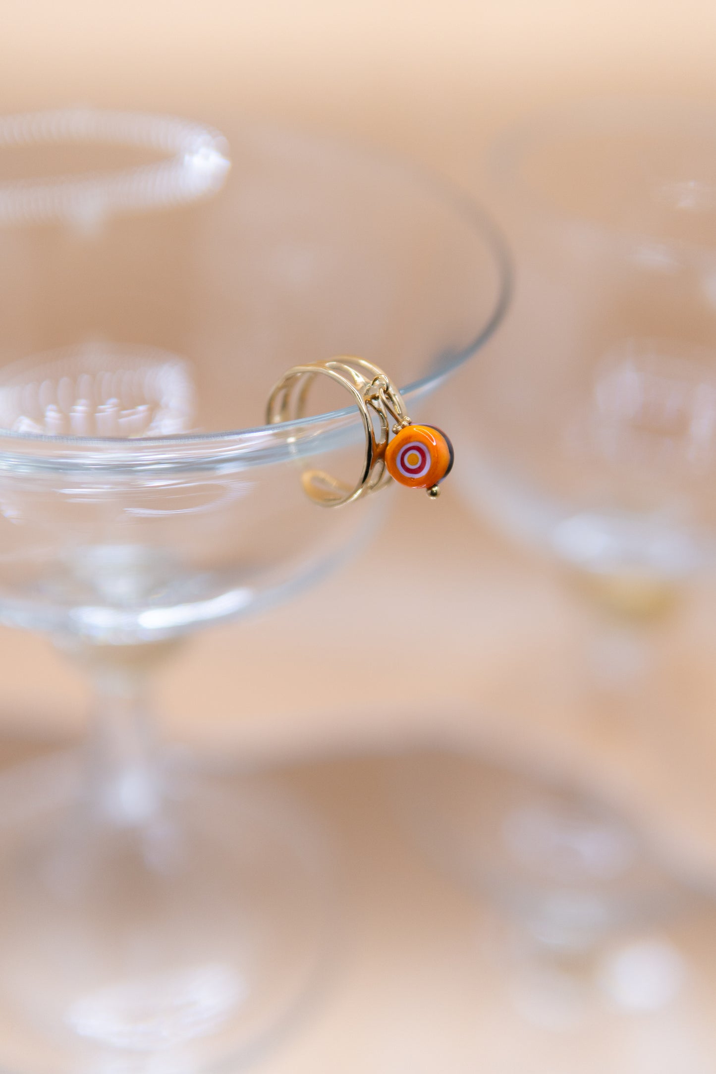 ANELLO BUNIGÒLO ARANCIONE E ROSA