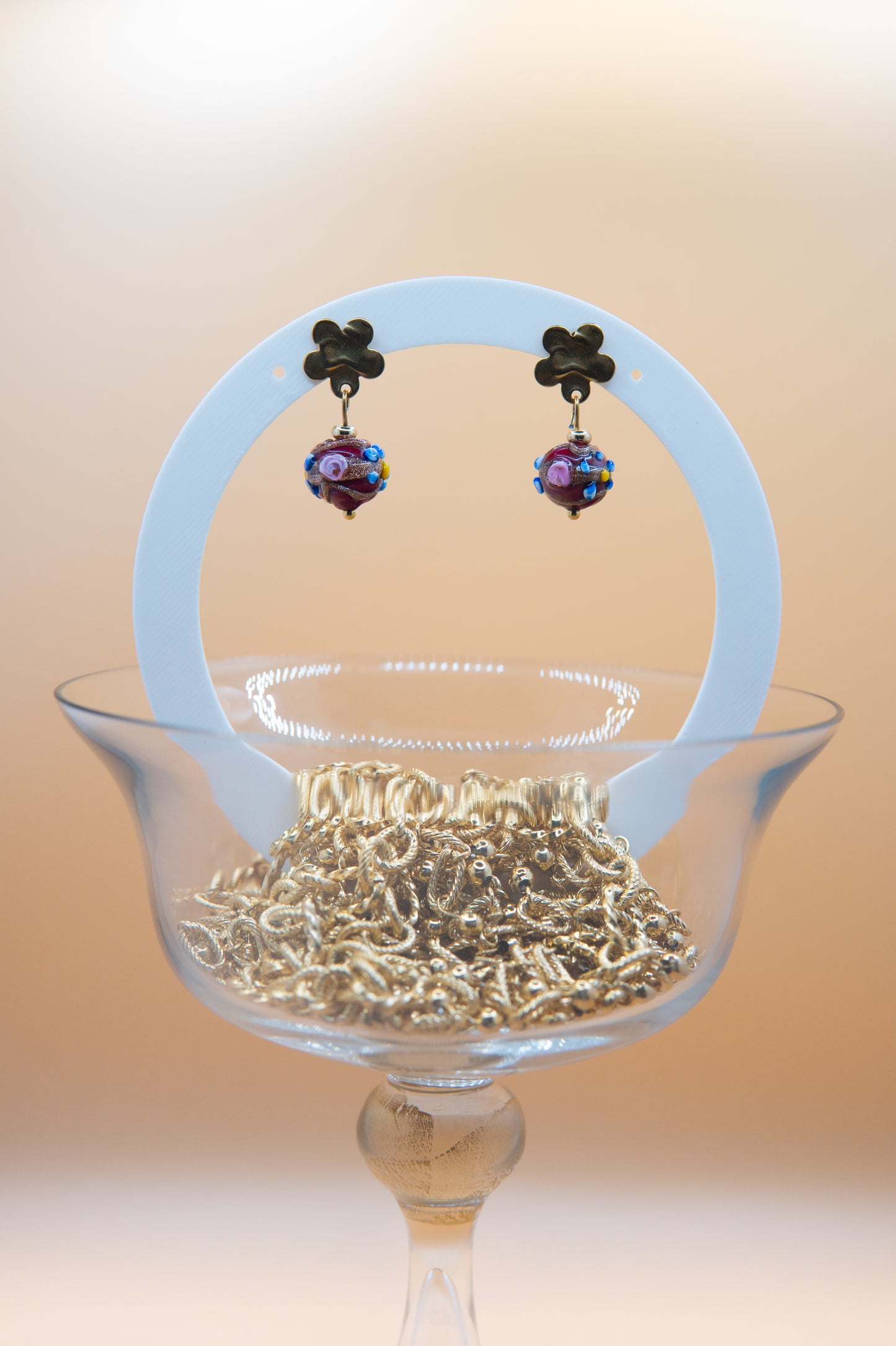 ORECCHINI MINI DELISSIA BORDEAUX