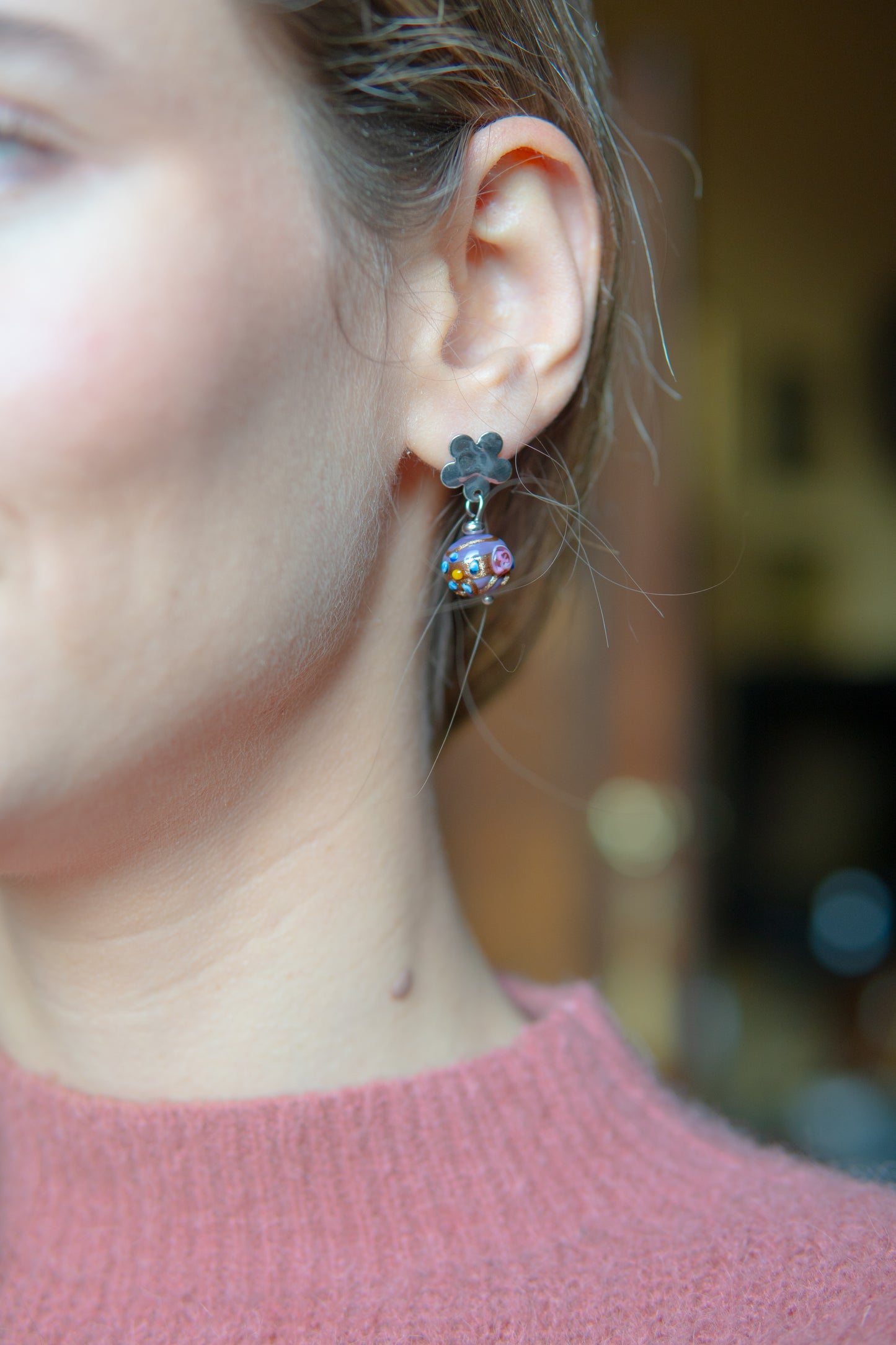 ORECCHINI MINI DELISSIA MALVA