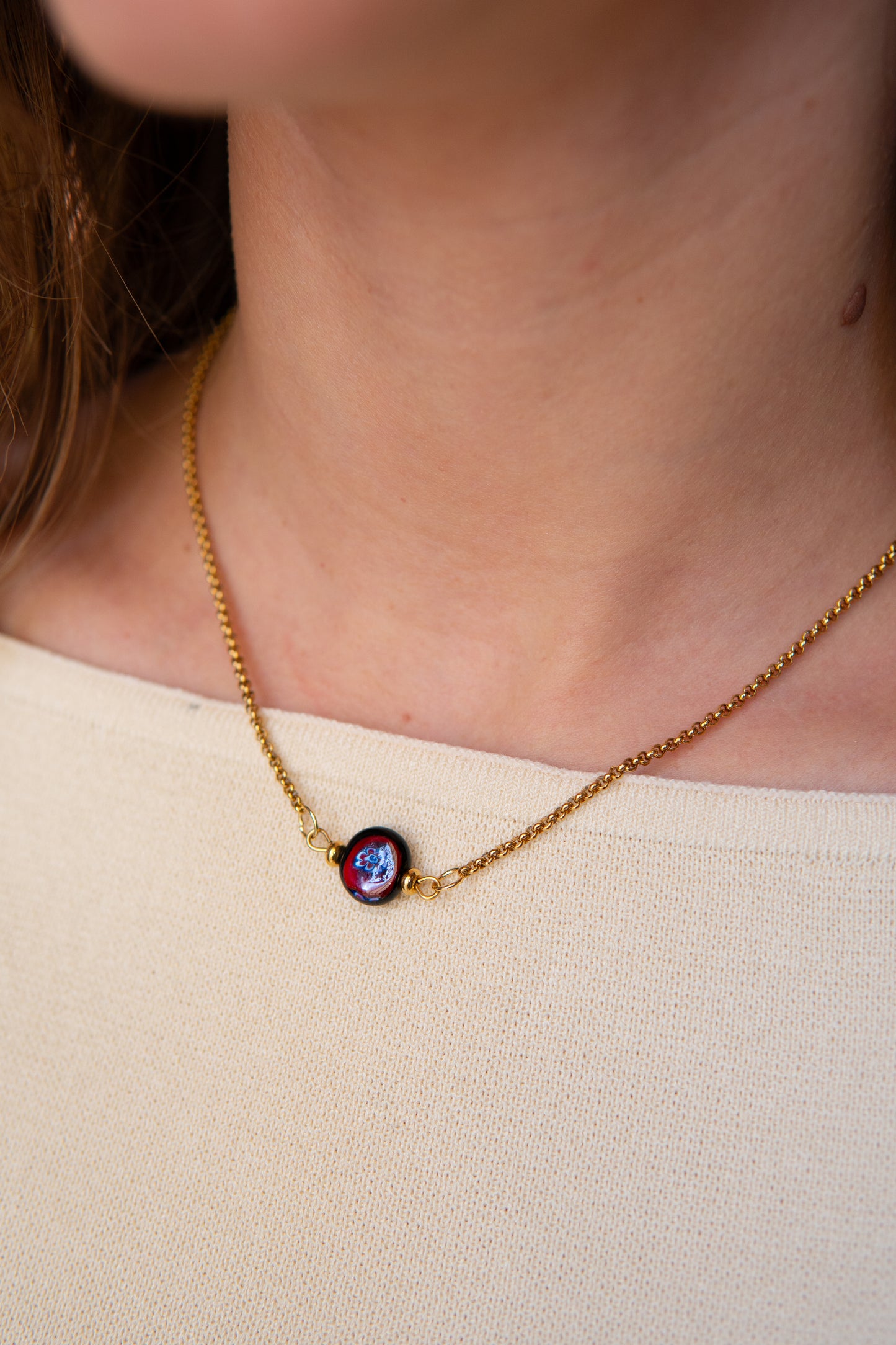 COLLANA ÒCIÈTO ROSSO
