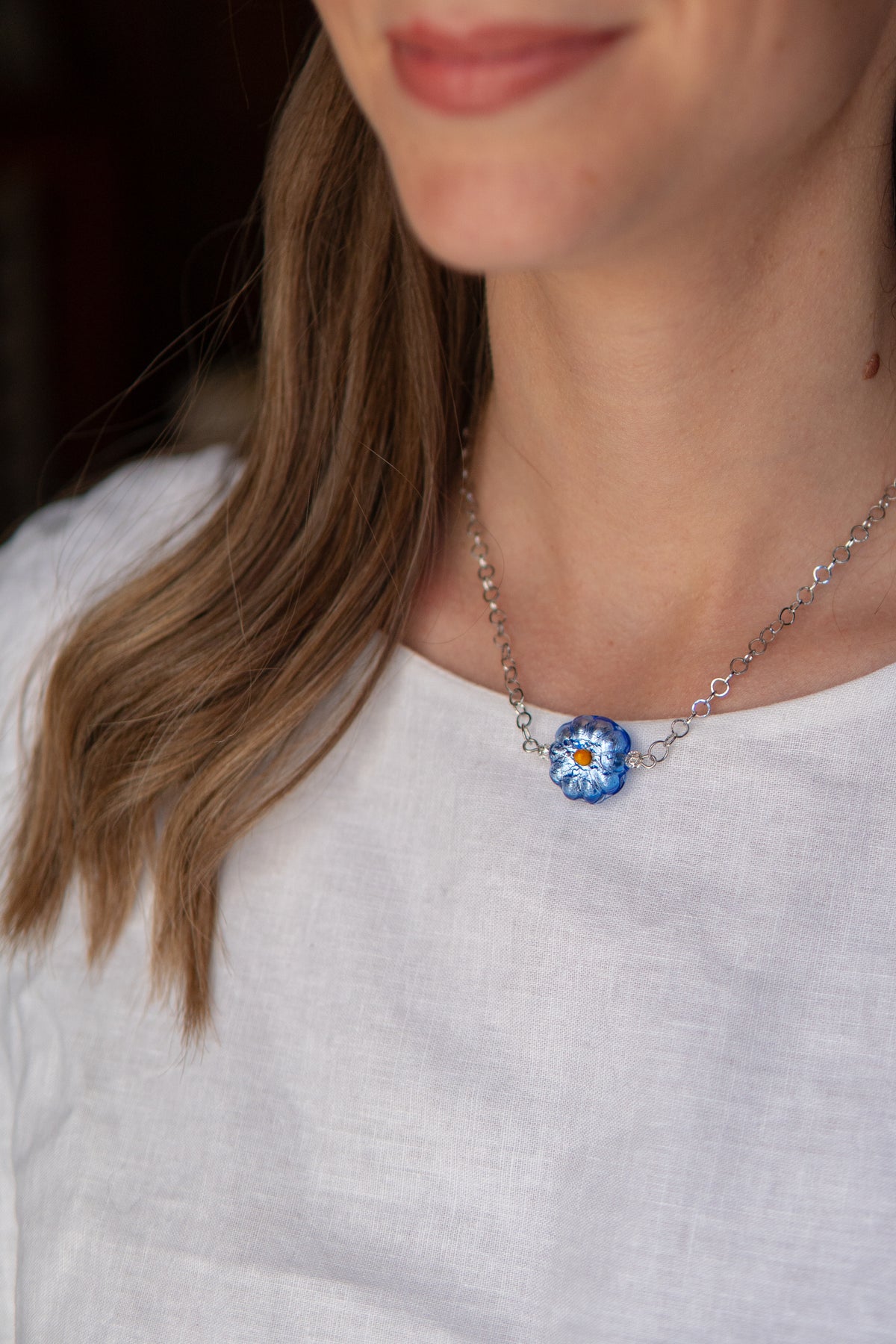 COLLANA BASÈTTO BLU