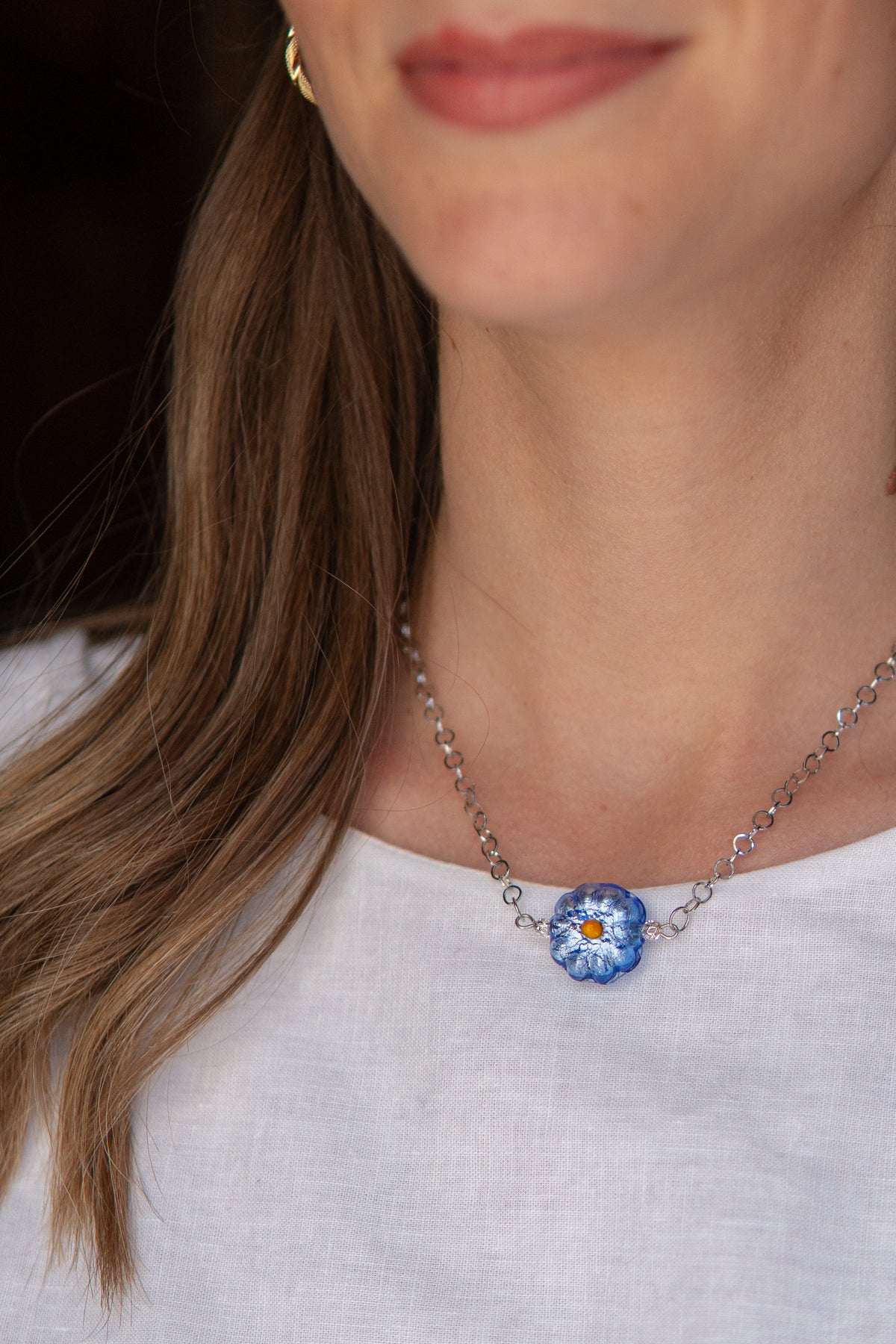 COLLANA BASÈTTO BLU