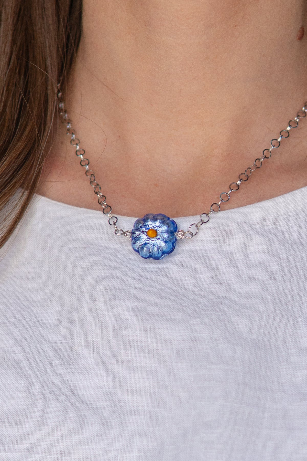 COLLANA BASÈTTO BLU