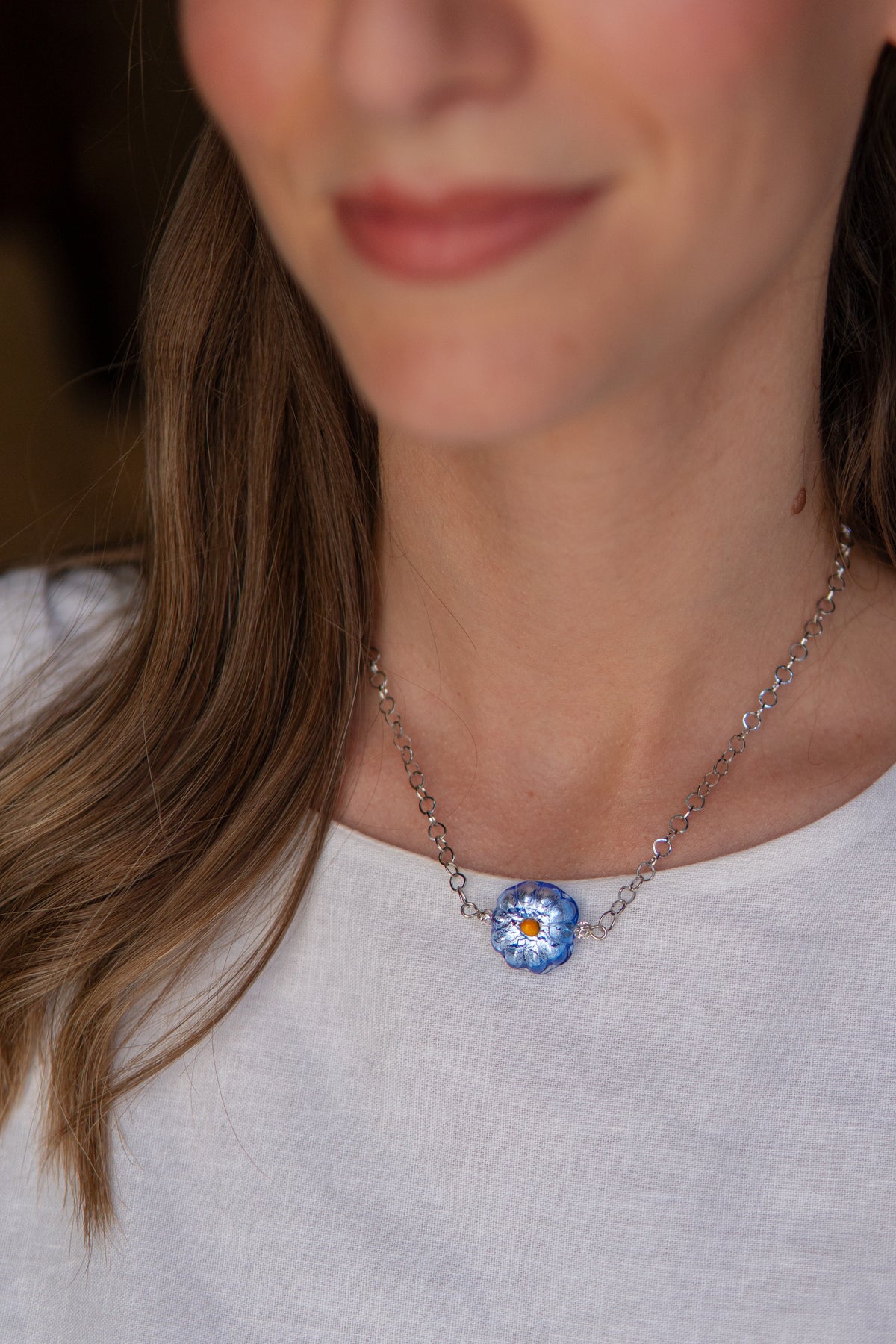 COLLANA BASÈTTO BLU