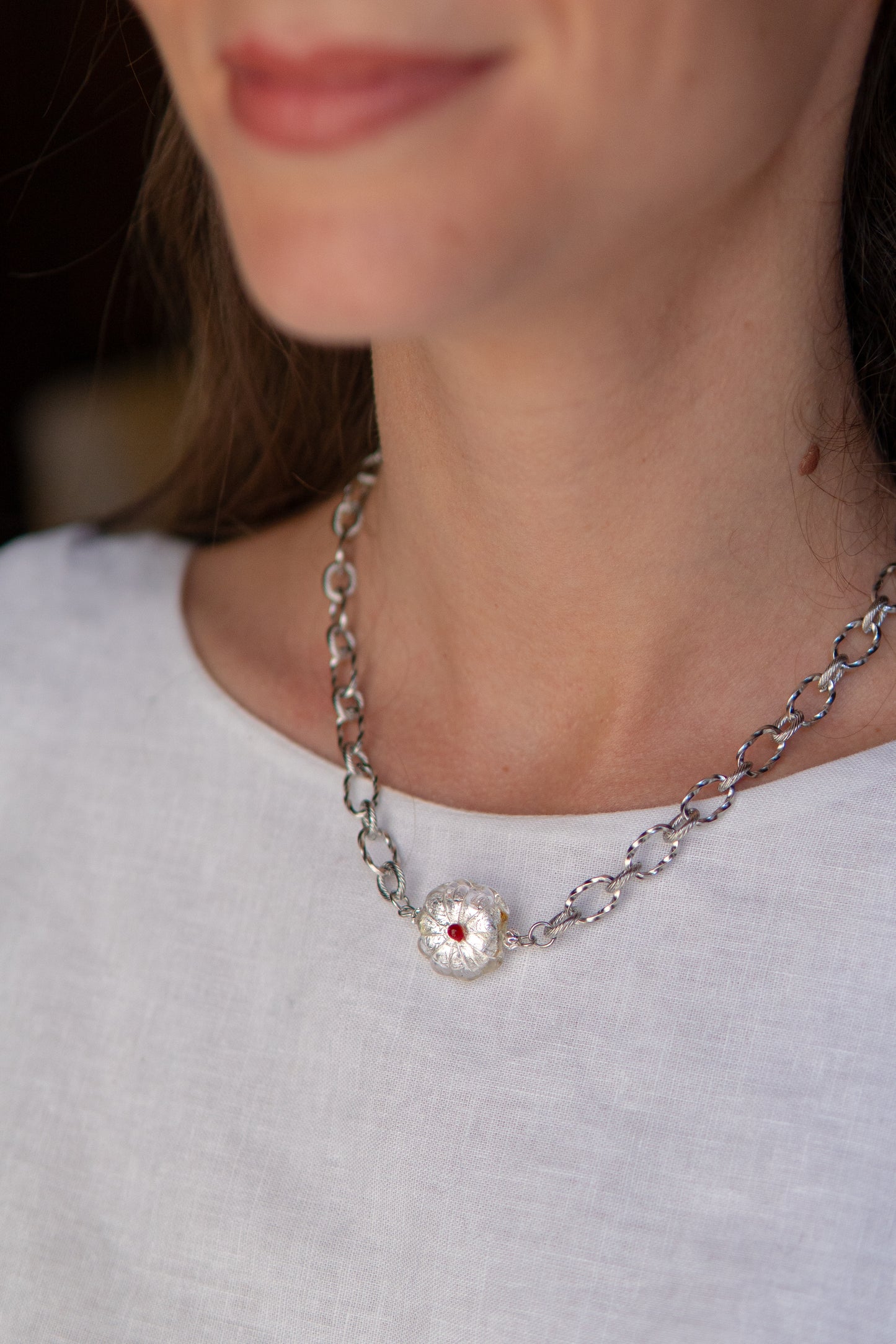 COLLANA BASÈTTO BIANCO