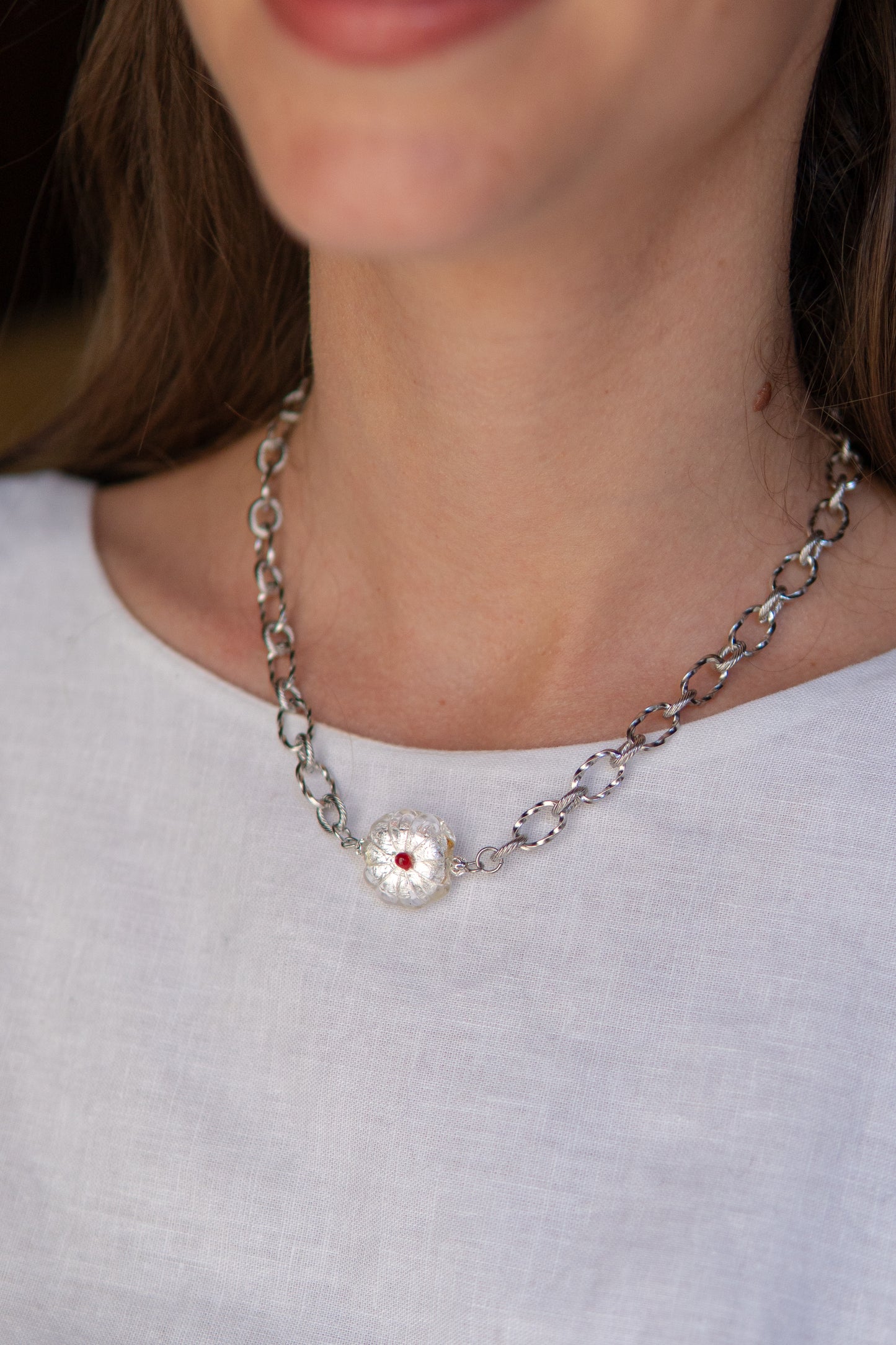 COLLANA BASÈTTO BIANCO
