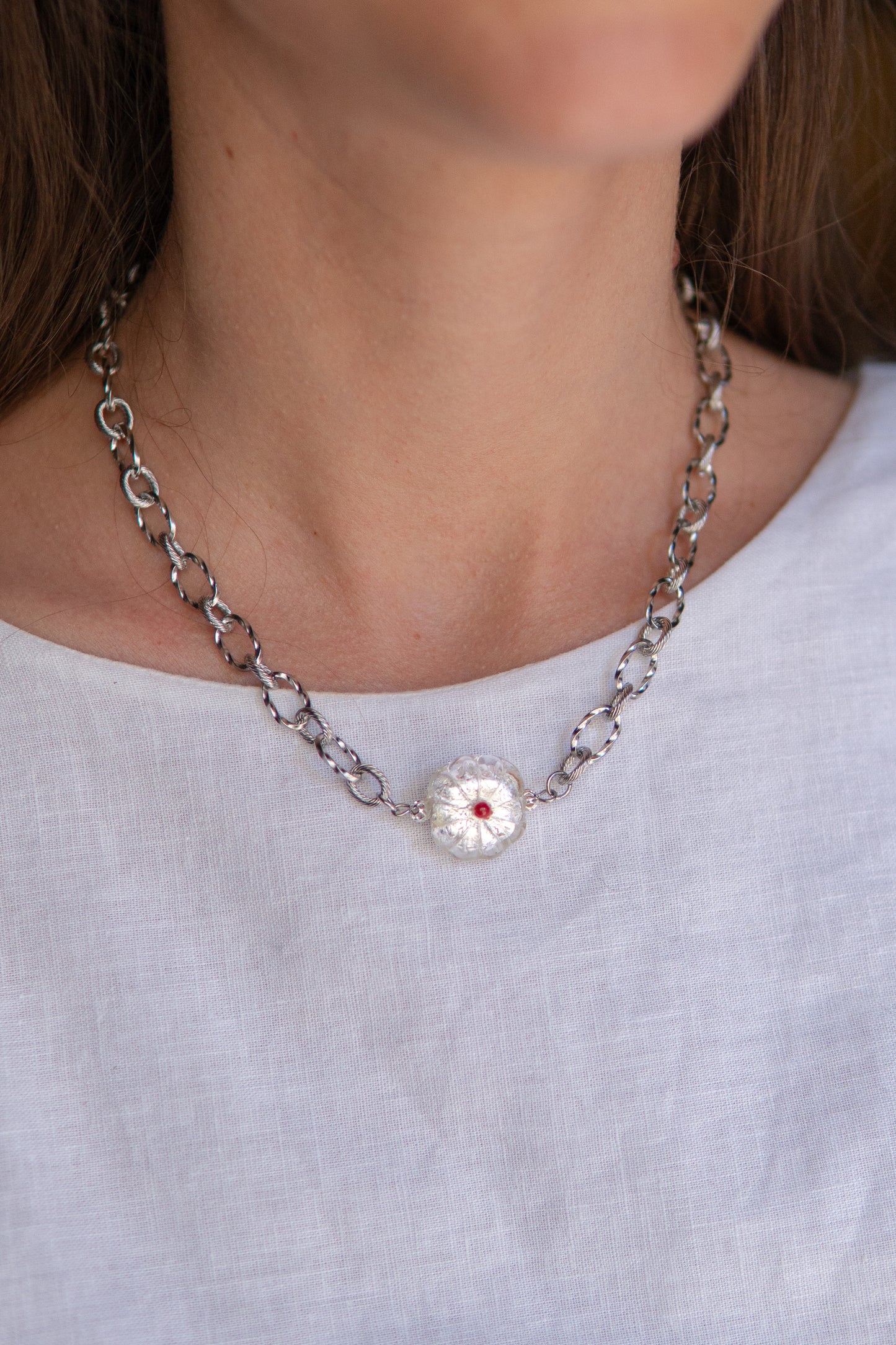 COLLANA BASÈTTO BIANCO
