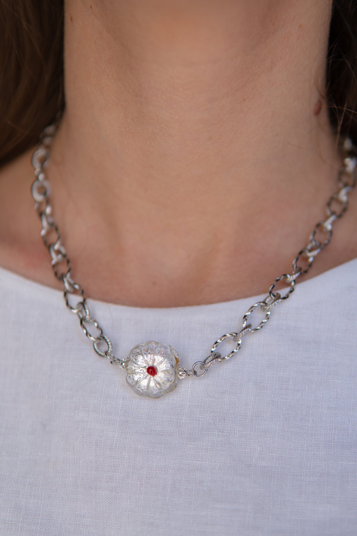 COLLANA BASÈTTO BIANCO