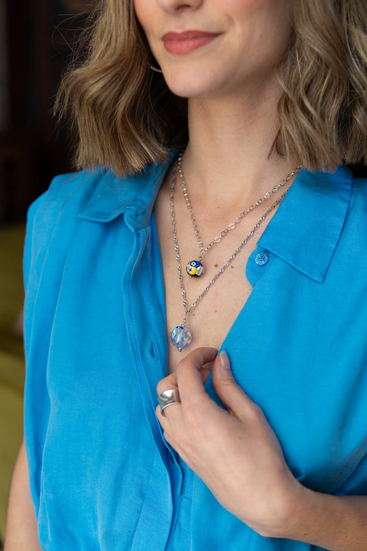 COLLANA LUSEGA BLU