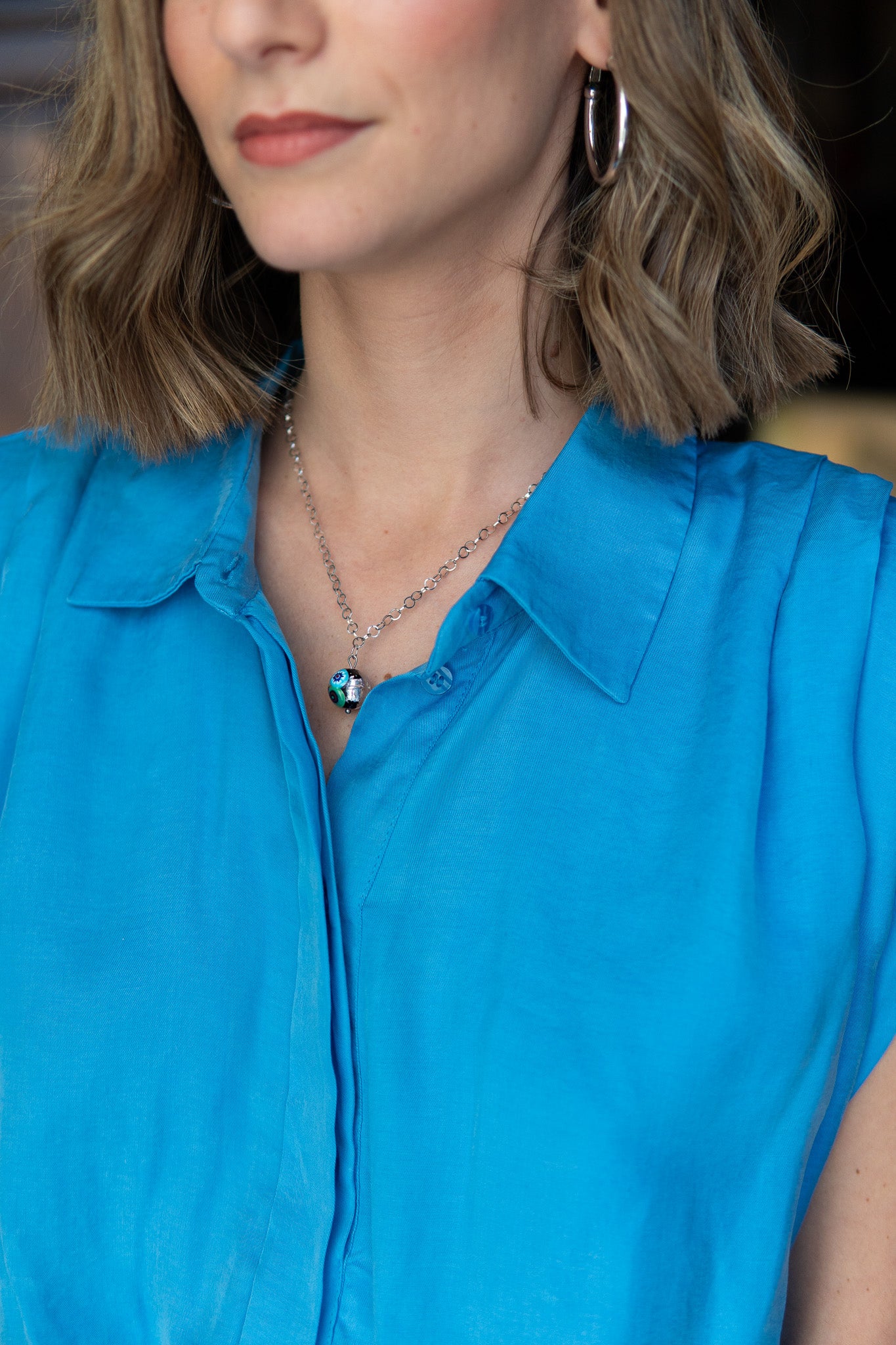 COLLANA LUSEGA BLU