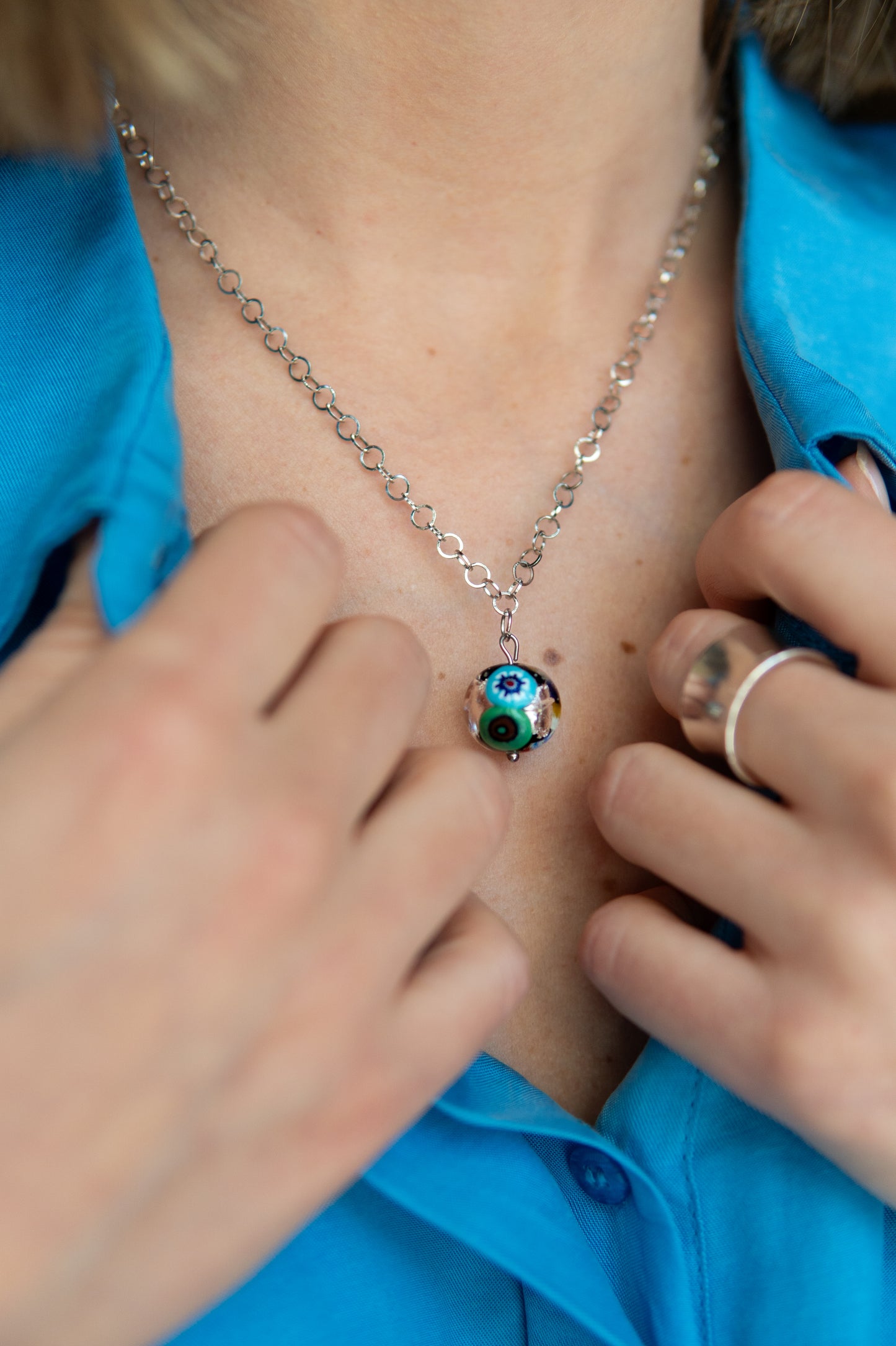 COLLANA LUSEGA BLU