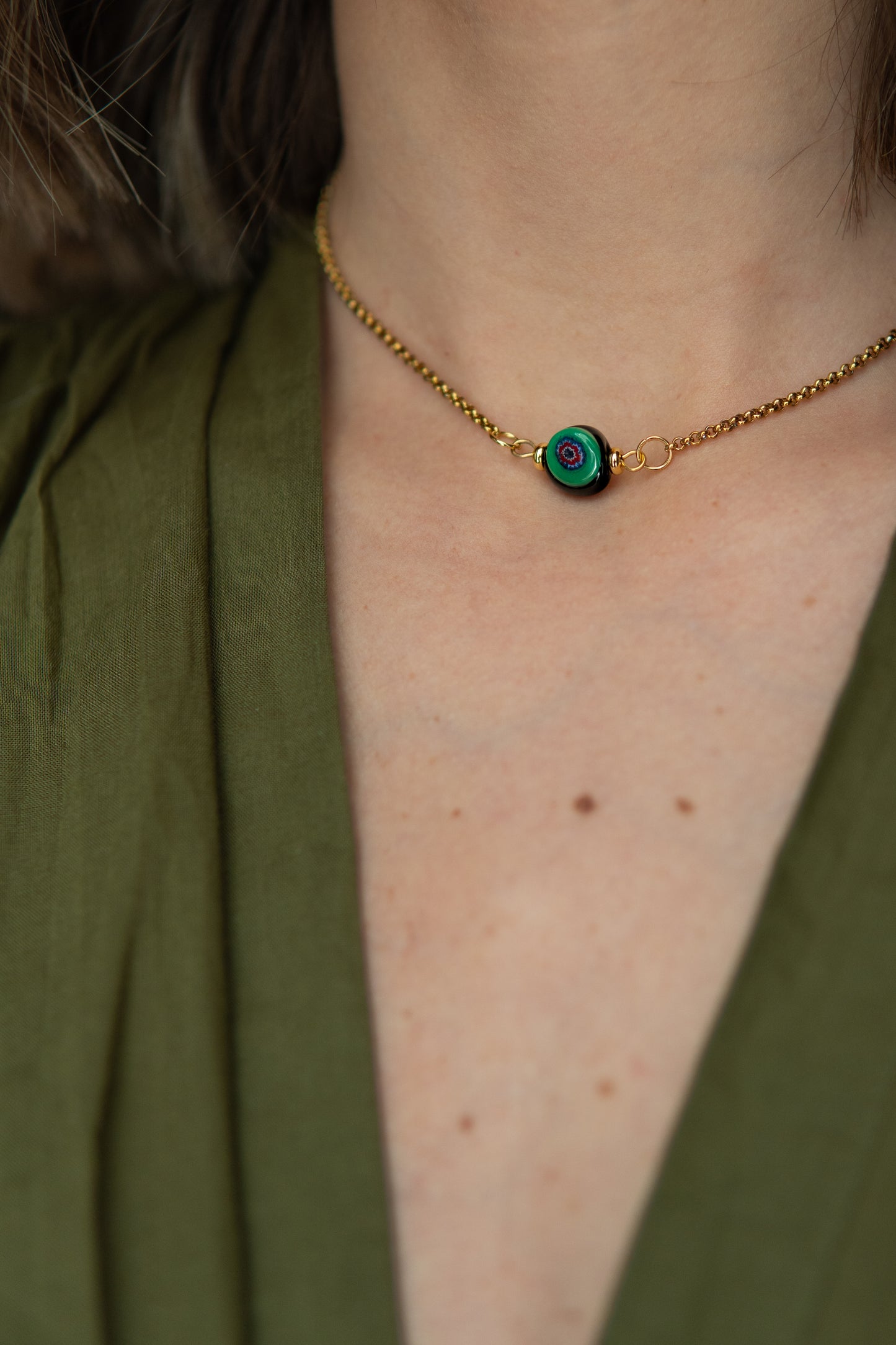 COLLANA ÒCIÈTO VERDE