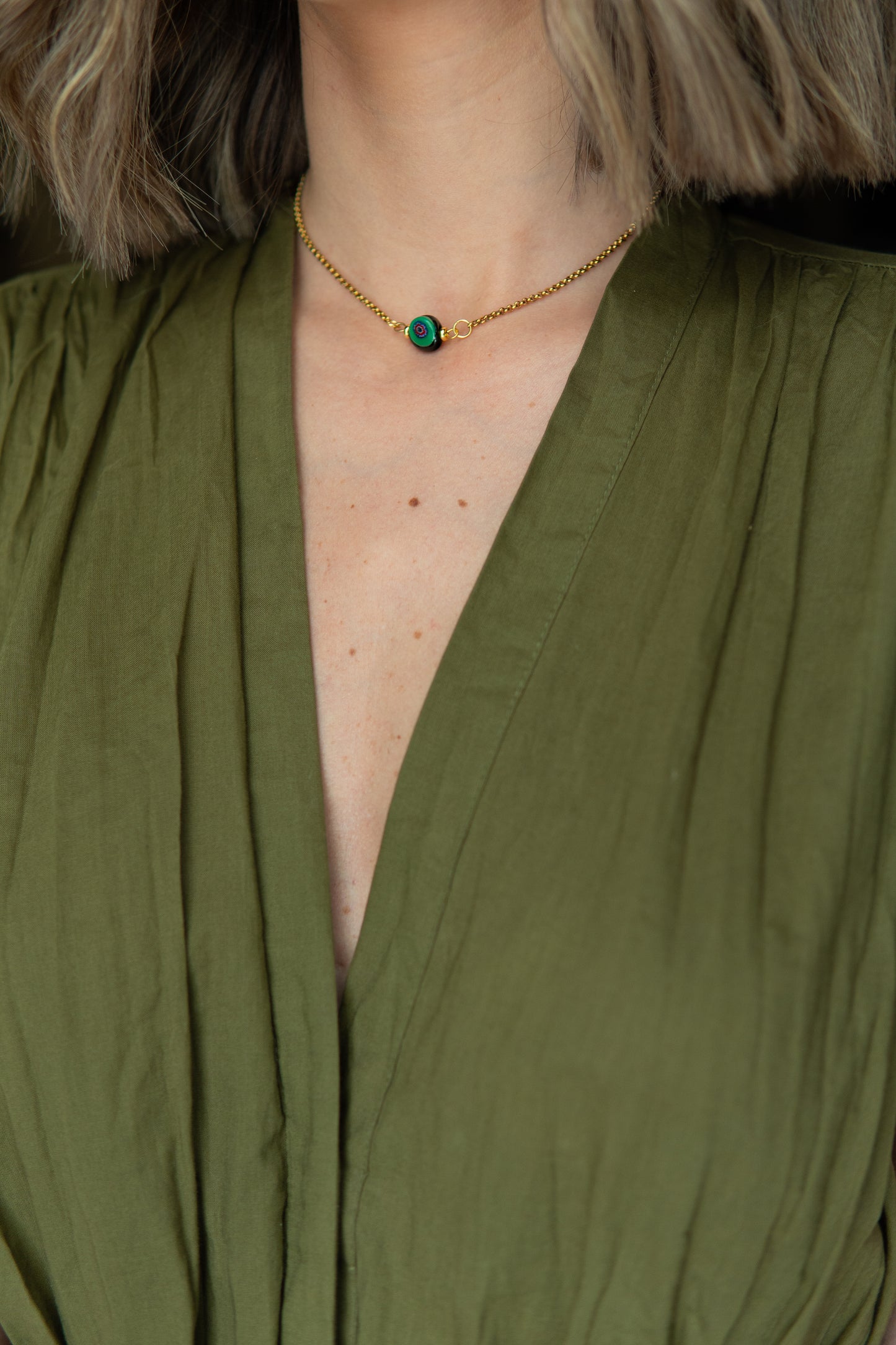 COLLANA ÒCIÈTO VERDE