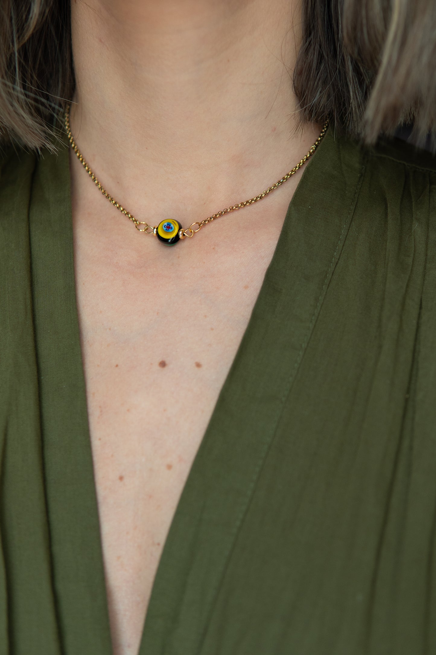 COLLANA ÒCIÈTO VERDE