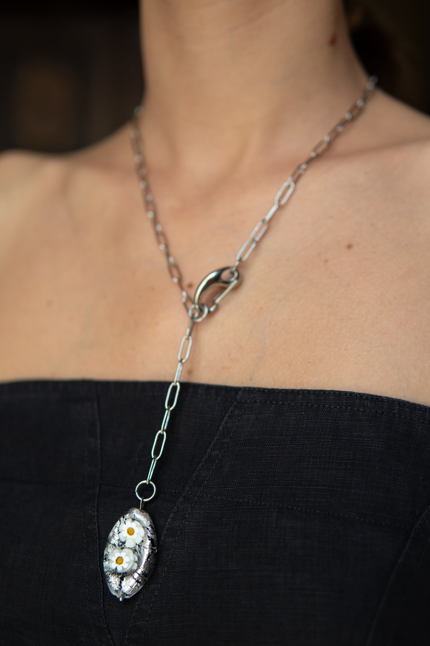 COLLANA FIORETA ARGENTO