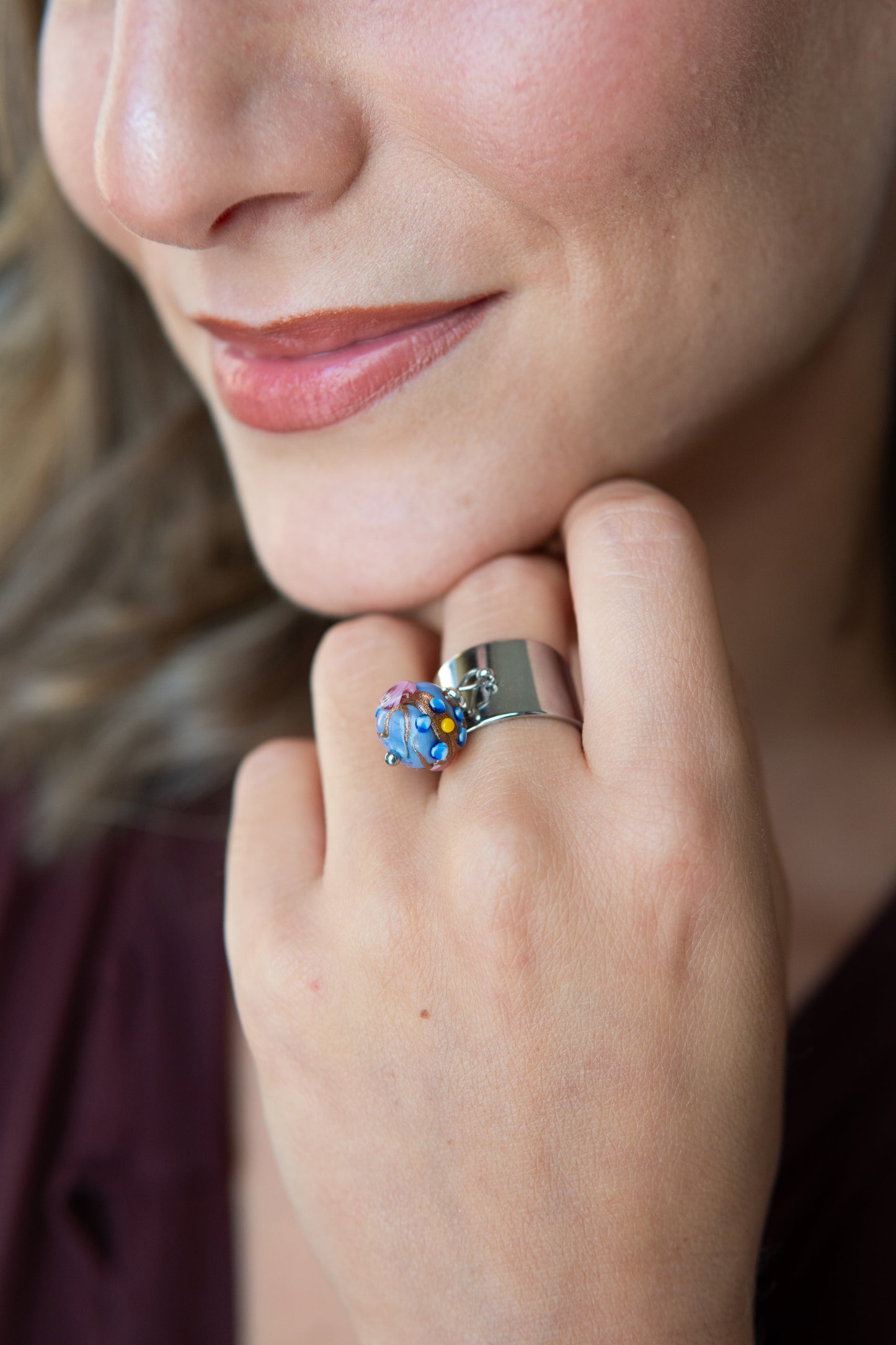 ANELLO MINI DELISSIA AZZURRO POLVERE