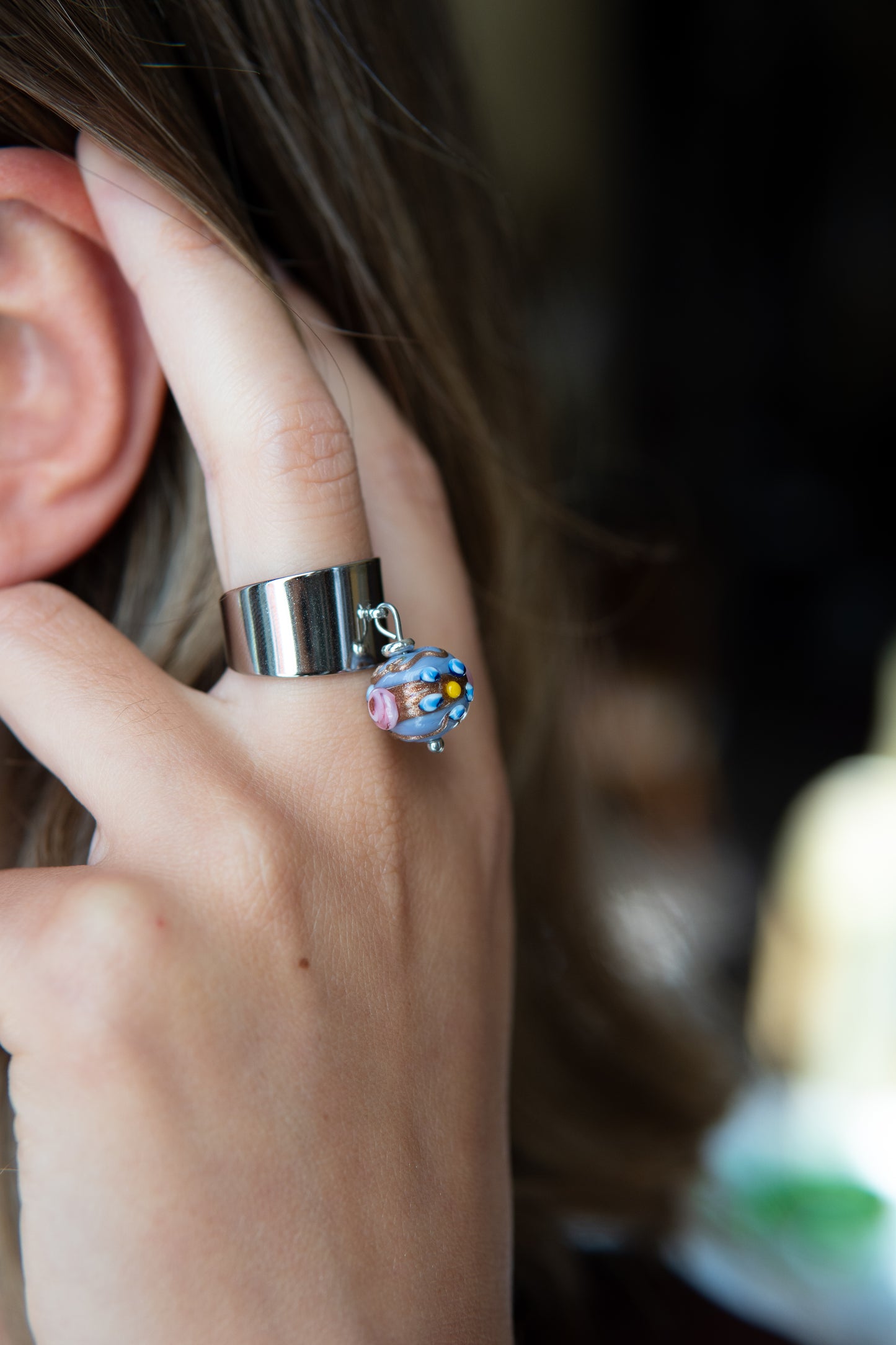 ANELLO MINI DELISSIA AZZURRO POLVERE