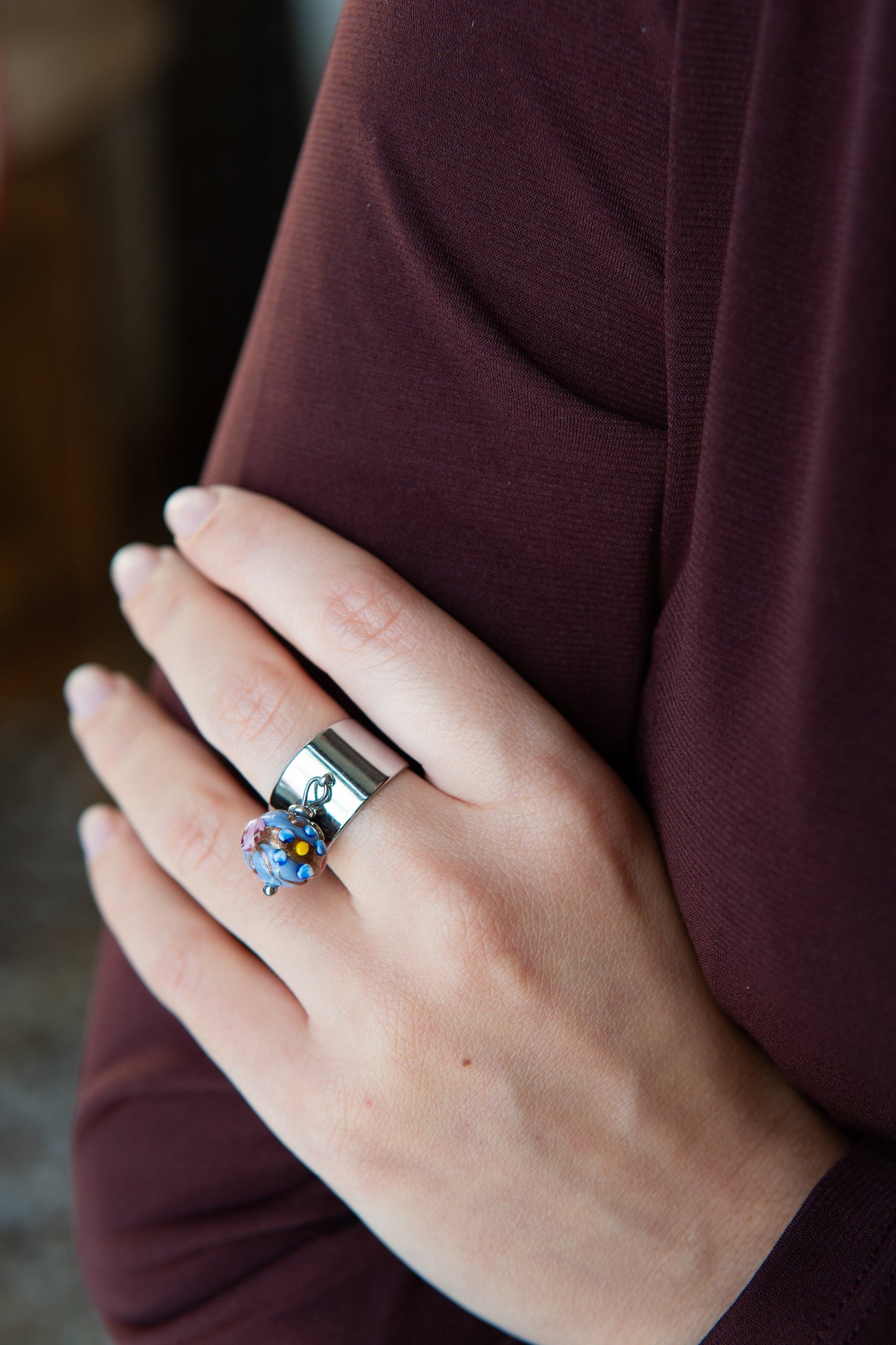 ANELLO MINI DELISSIA AZZURRO POLVERE