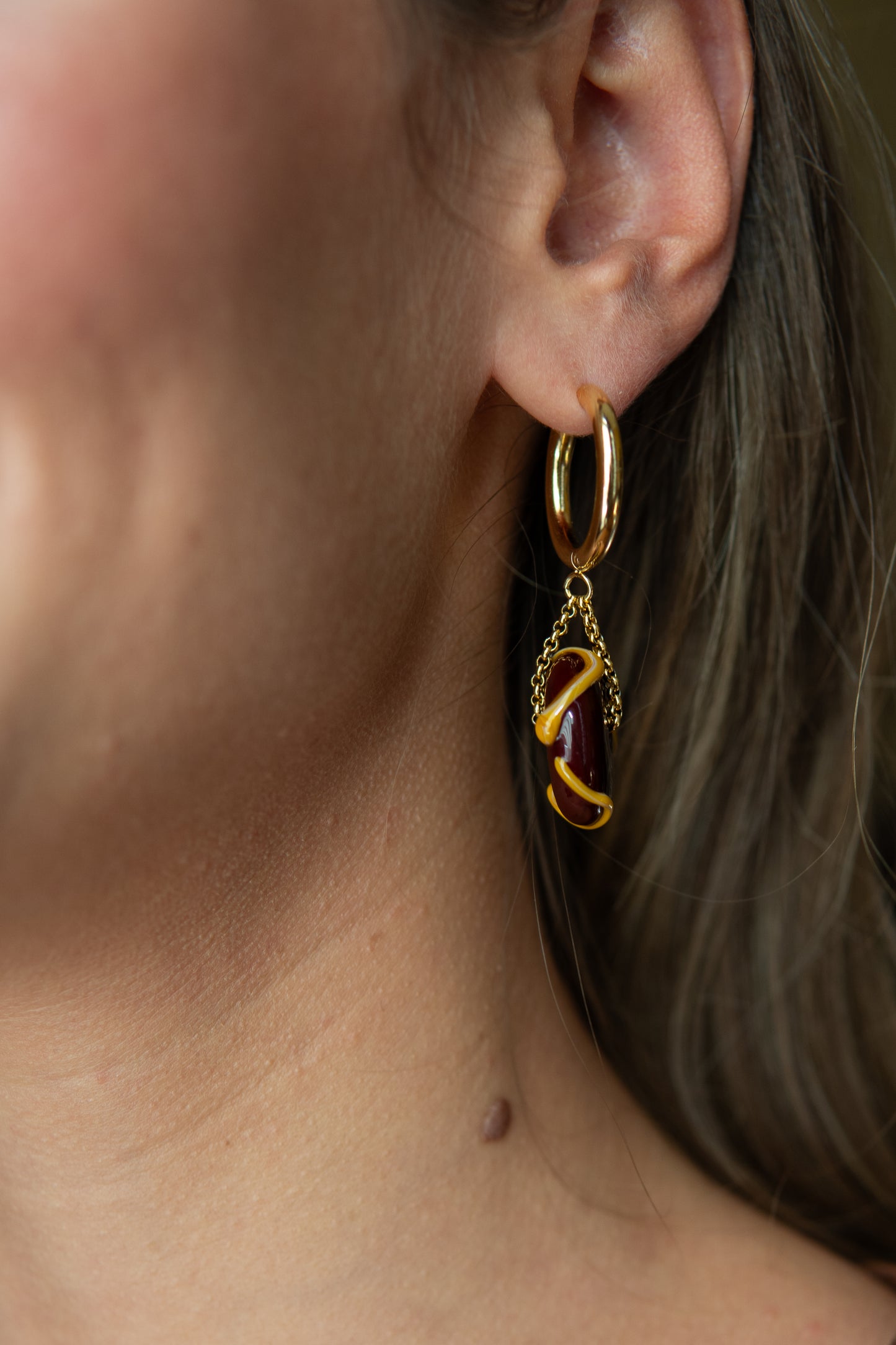 ORECCHINI BUSSOLÀ DE MAR CIOCCOLATO