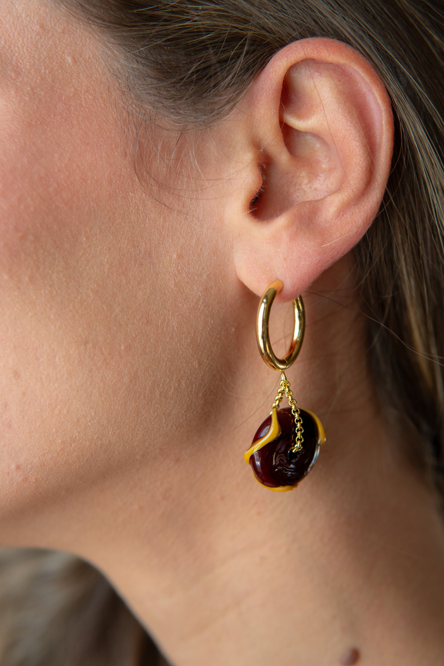 ORECCHINI BUSSOLÀ DE MAR CIOCCOLATO