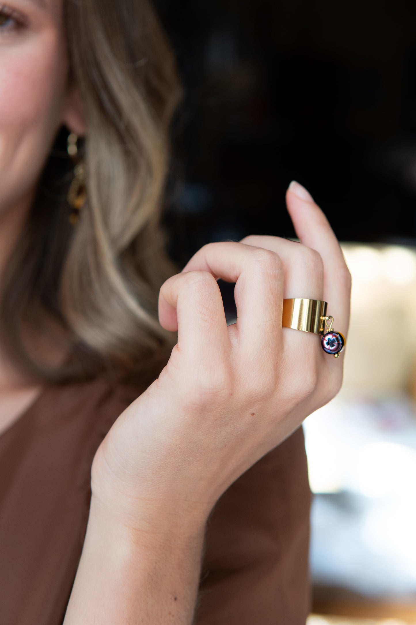 ANELLO BUNIGÒLO GIALLO E MARRONE