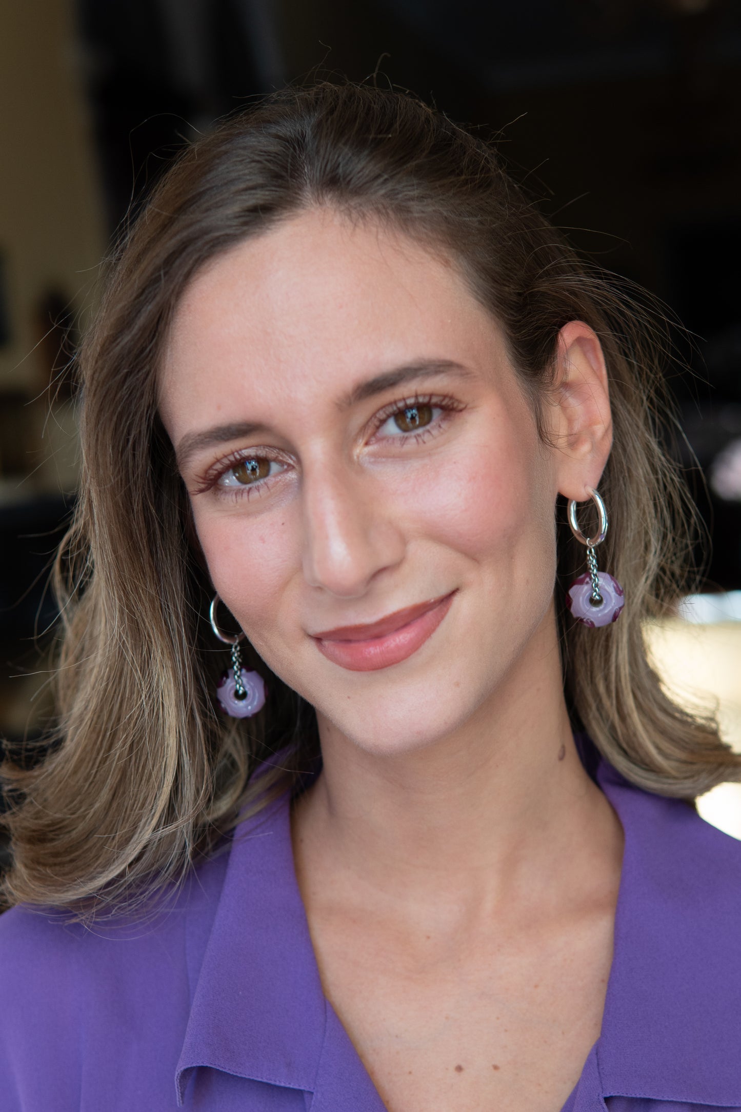 ORECCHINI BUSSOLÀ DE MAR LILLA