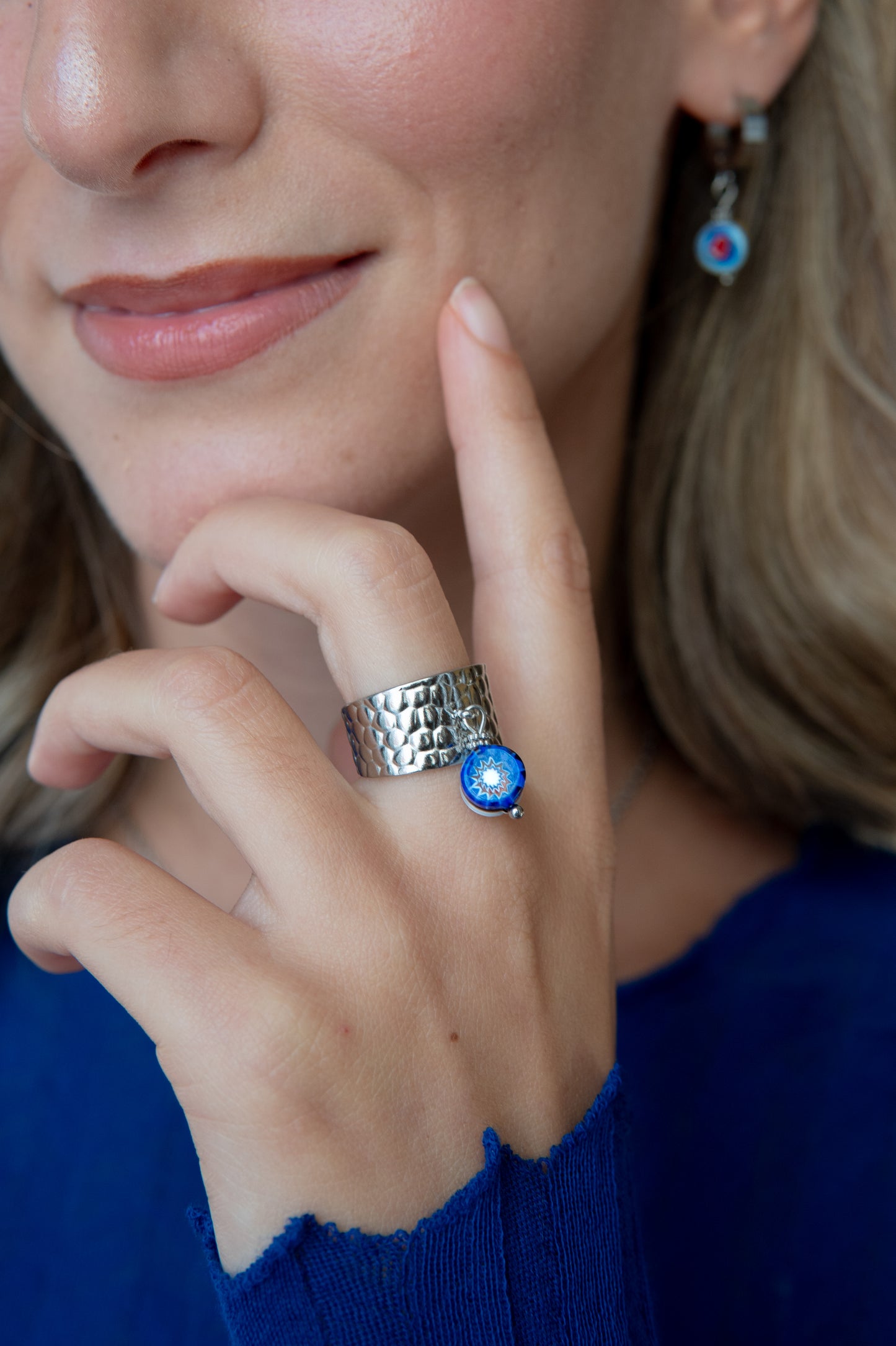 ANELLO BUNIGÒLO BIANCO E BLU