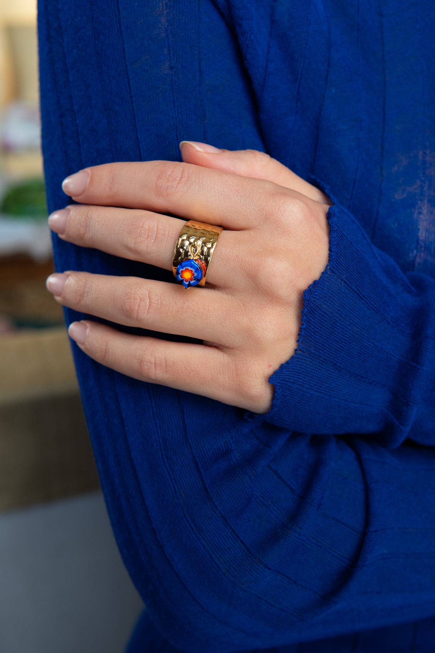 ANELLO BUNIGÒLO BLU E ROSSO