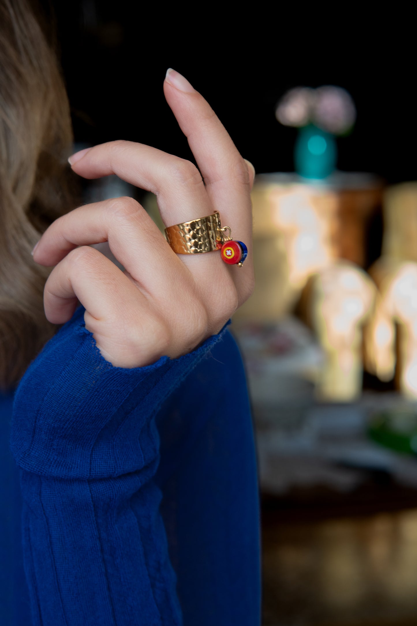 ANELLO BUNIGÒLO BLU E ROSSO