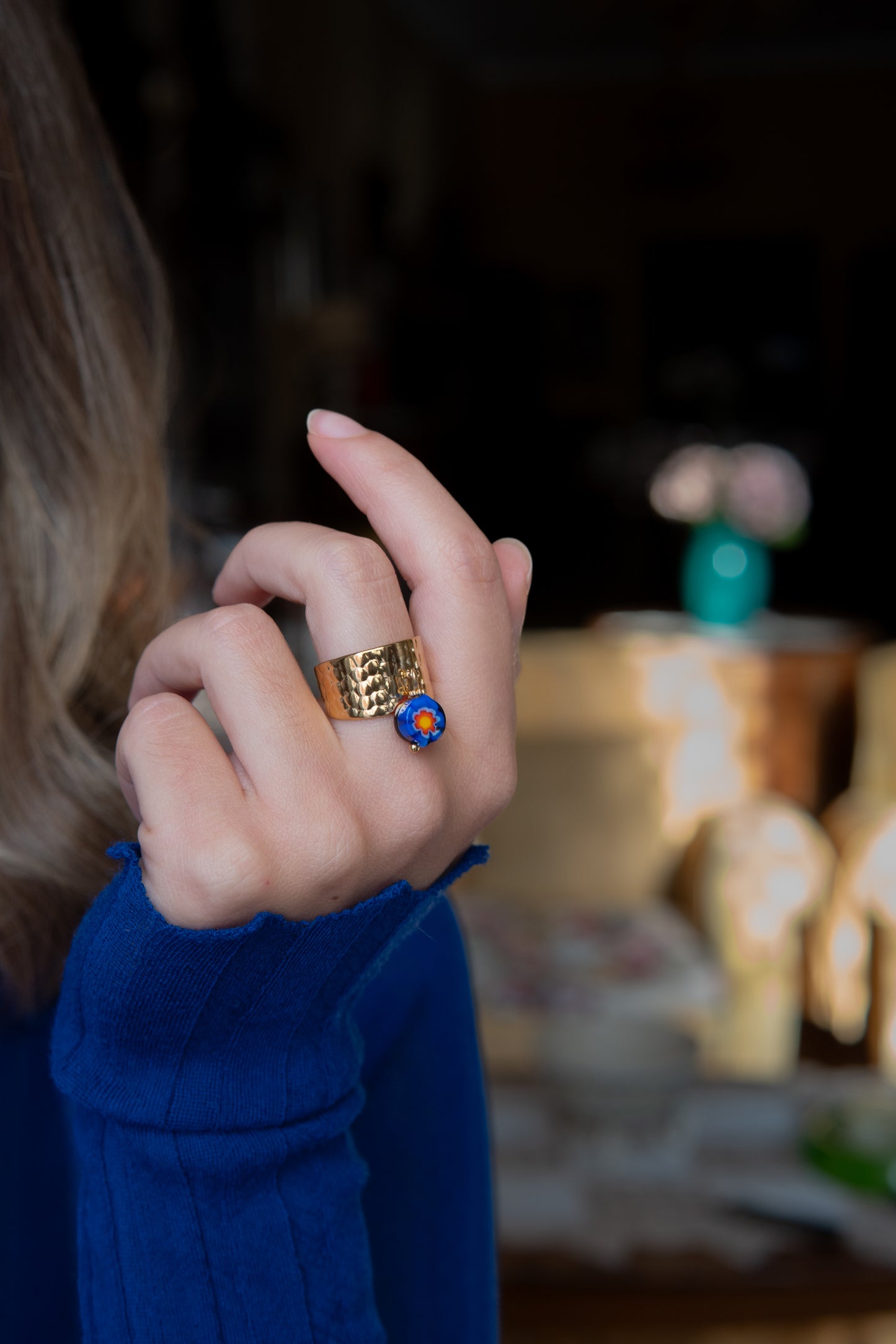 ANELLO BUNIGÒLO BLU E ROSSO