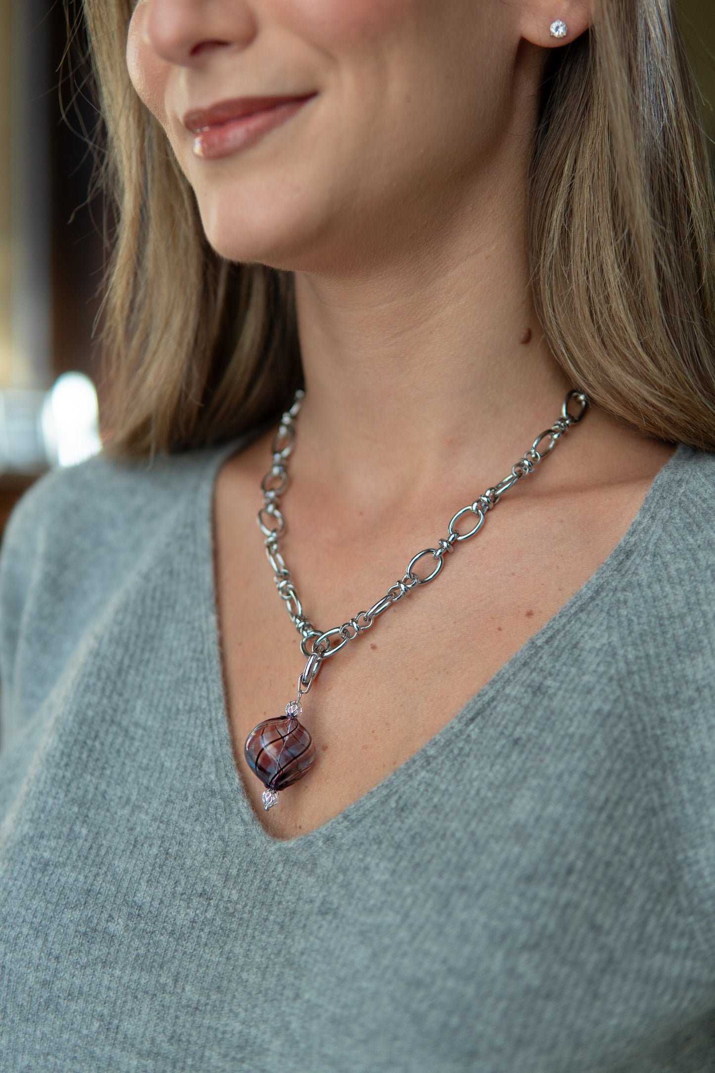 COLLANA SÓFIO DE MAR STRIATA ARGENTO