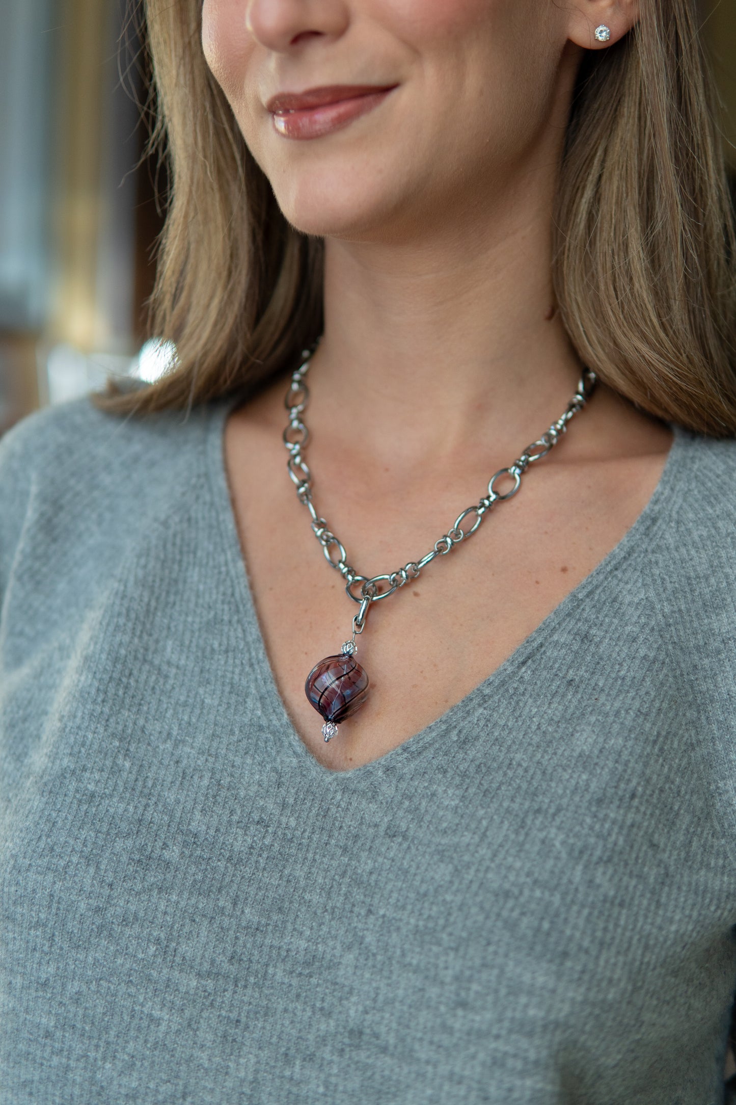 COLLANA SÓFIO DE MAR STRIATA ARGENTO