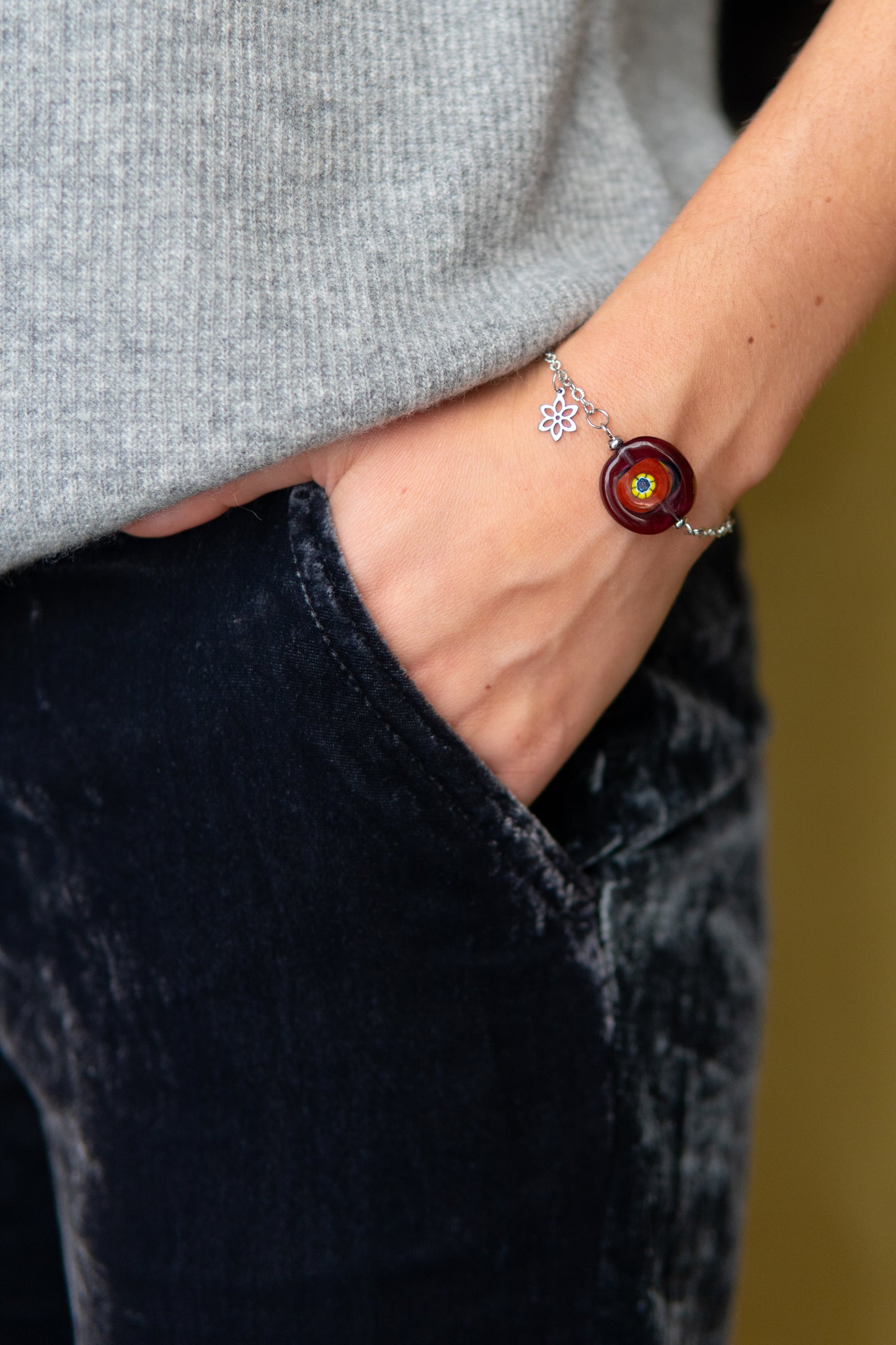 BRACCIALE MOMÒN MALVA