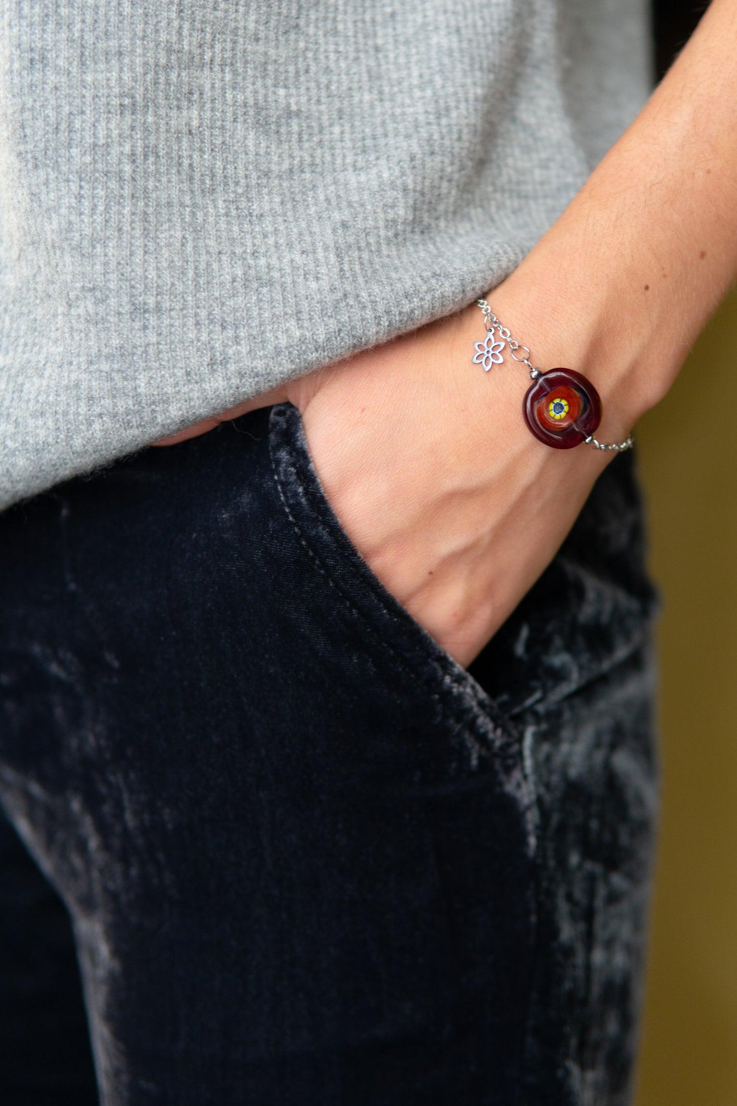 BRACCIALE MOMÒN MALVA