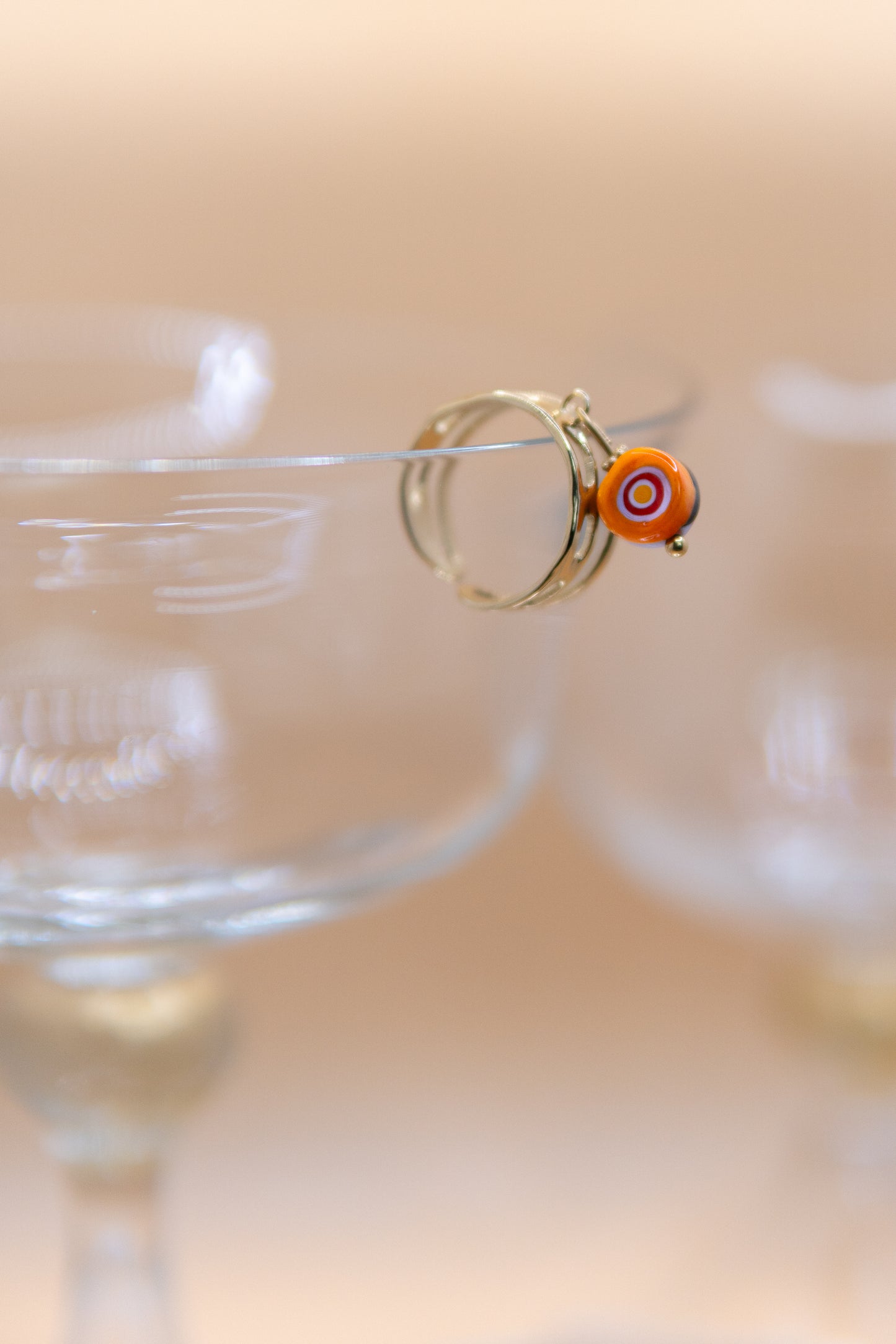 ANELLO BUNIGÒLO ARANCIONE E ROSA