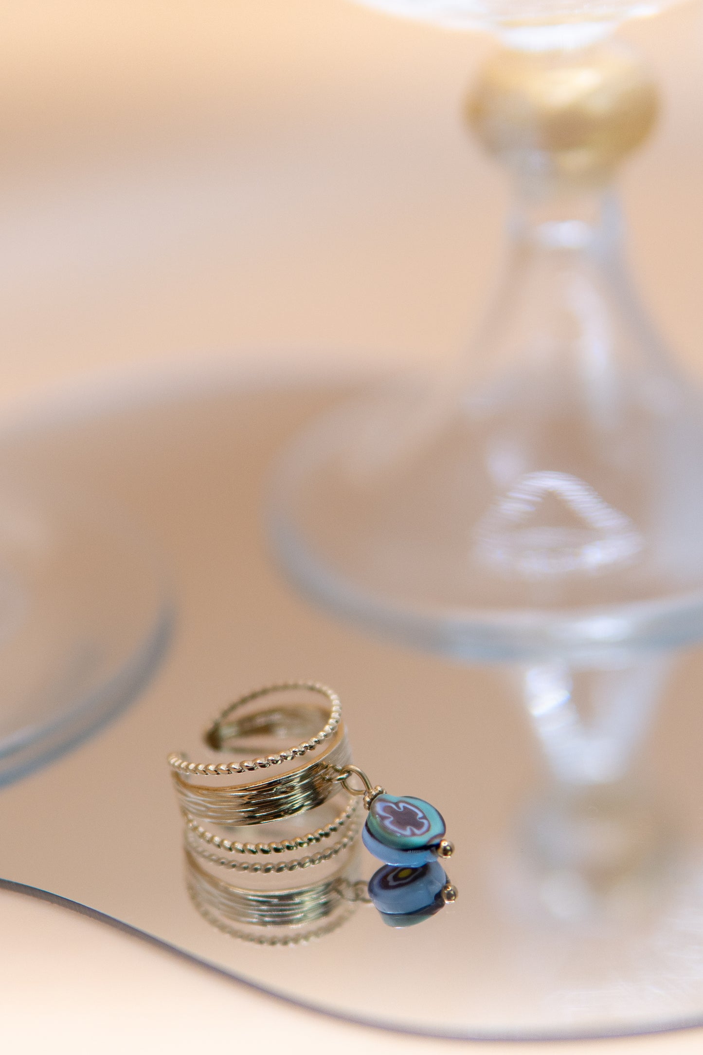 ANELLO BUNIGÒLO VIOLA E VERDE