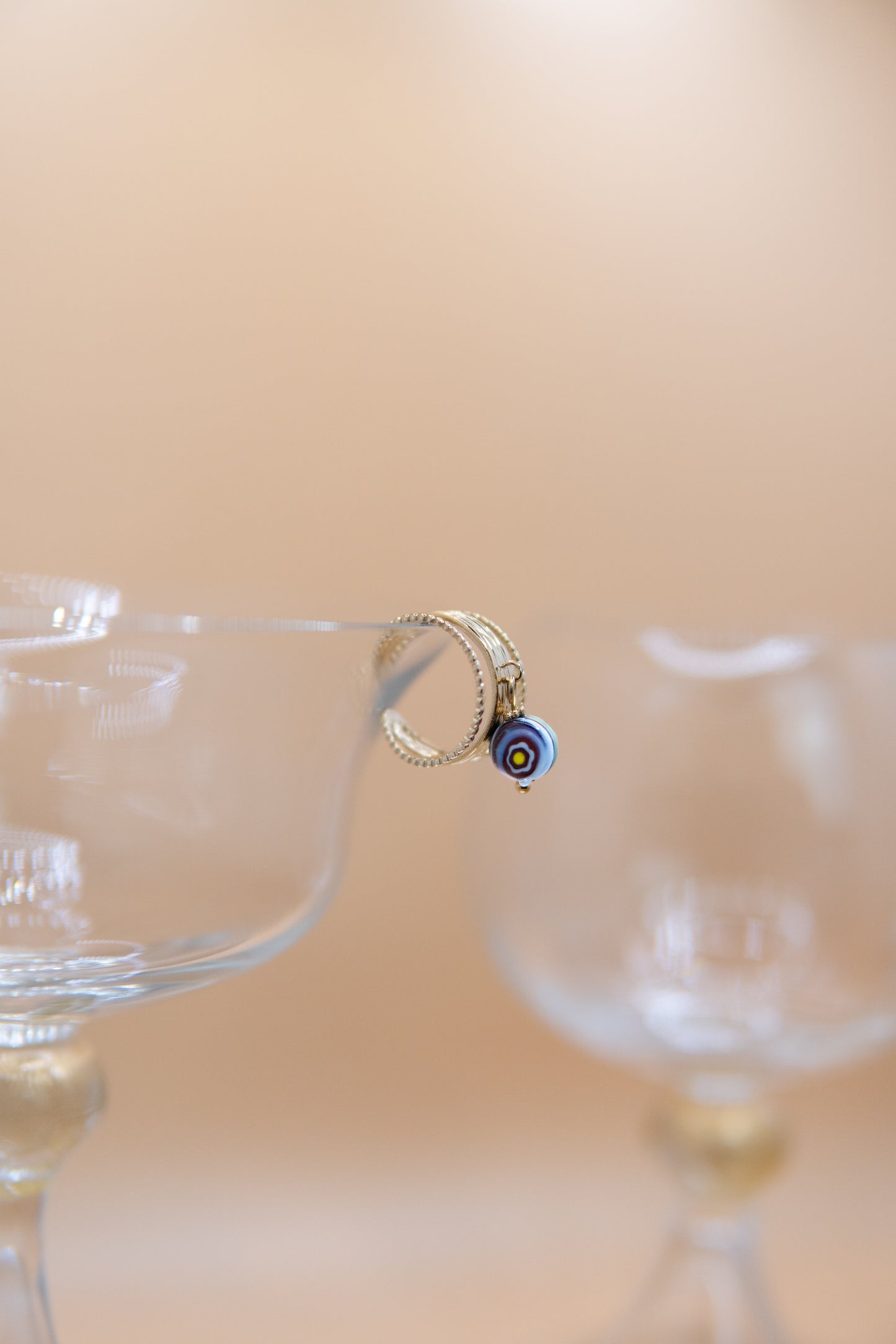 ANELLO BUNIGÒLO VIOLA E VERDE