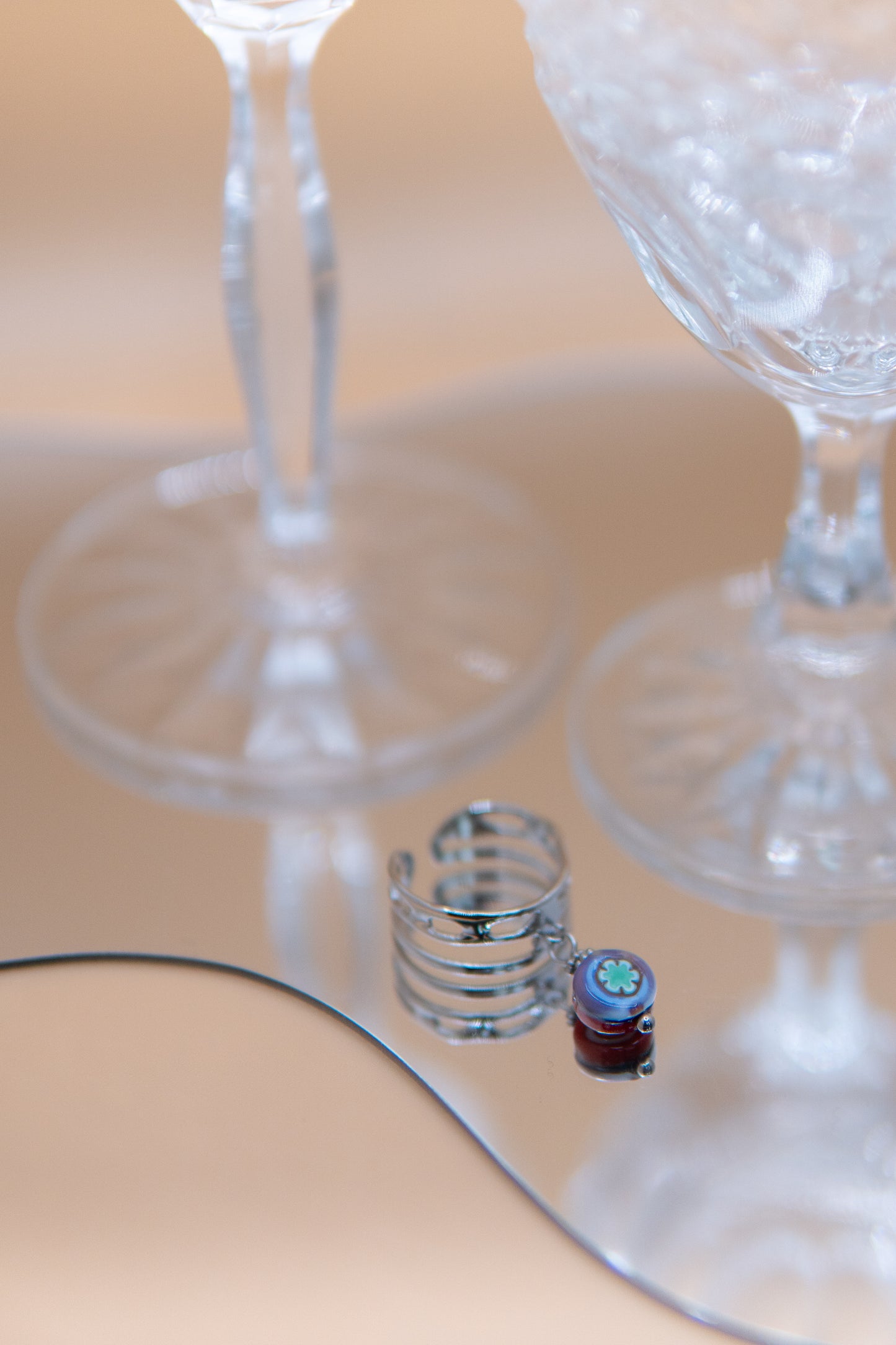 ANELLO BUNIGÒLO ROSSO E LILLA