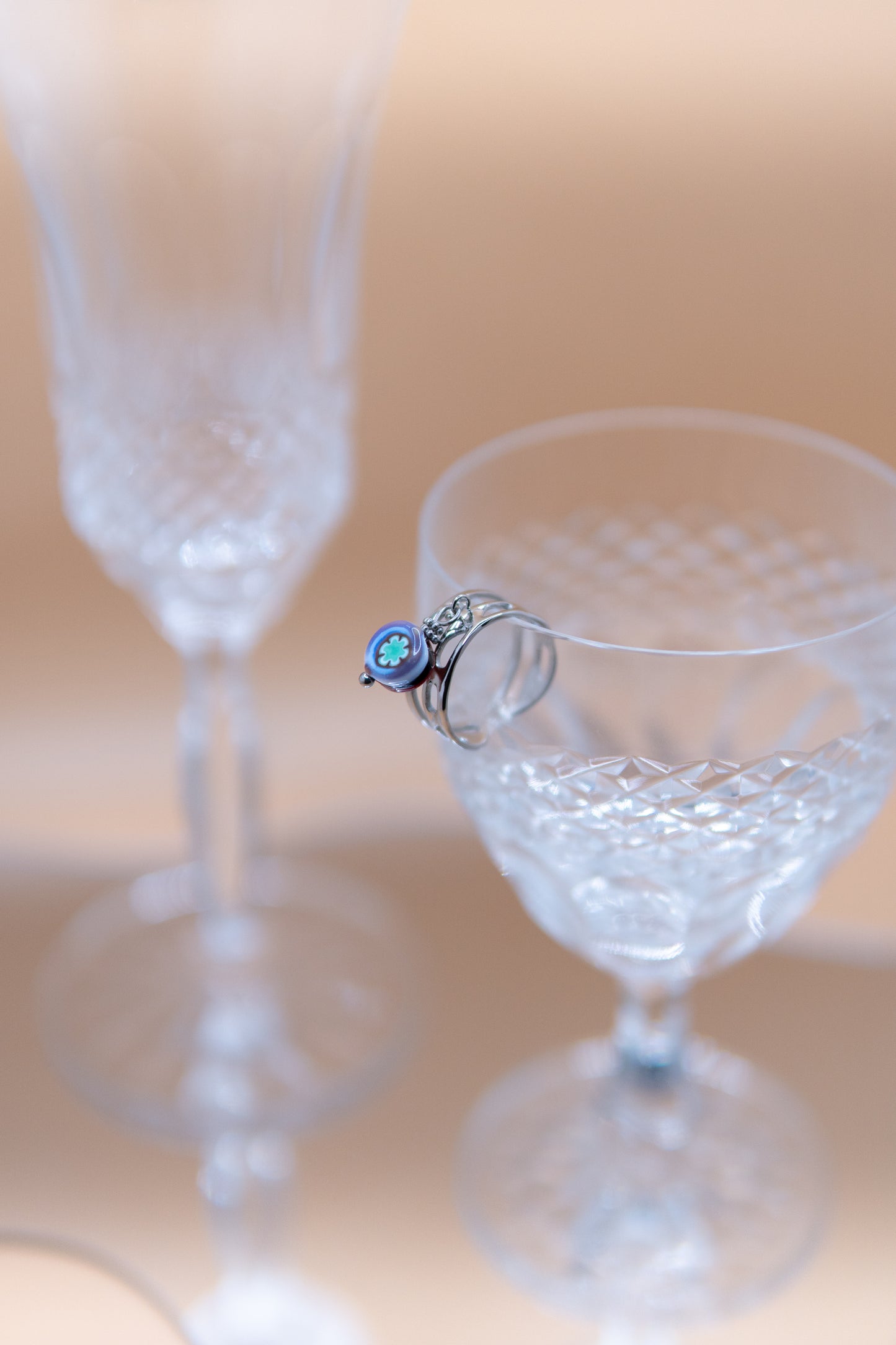 ANELLO BUNIGÒLO ROSSO E LILLA