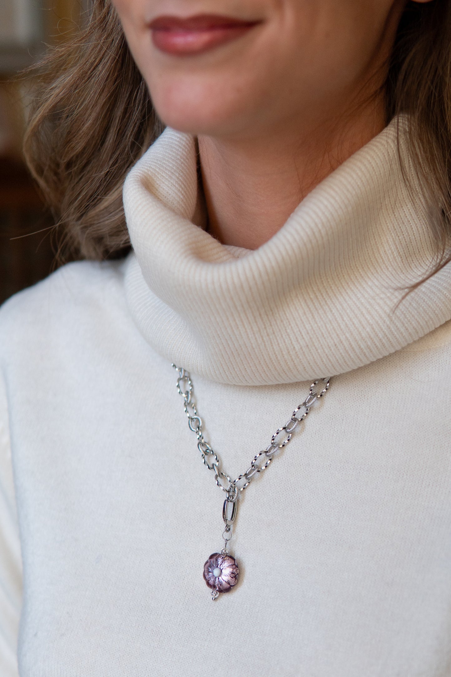 COLLANA BASÈTTO VIOLA