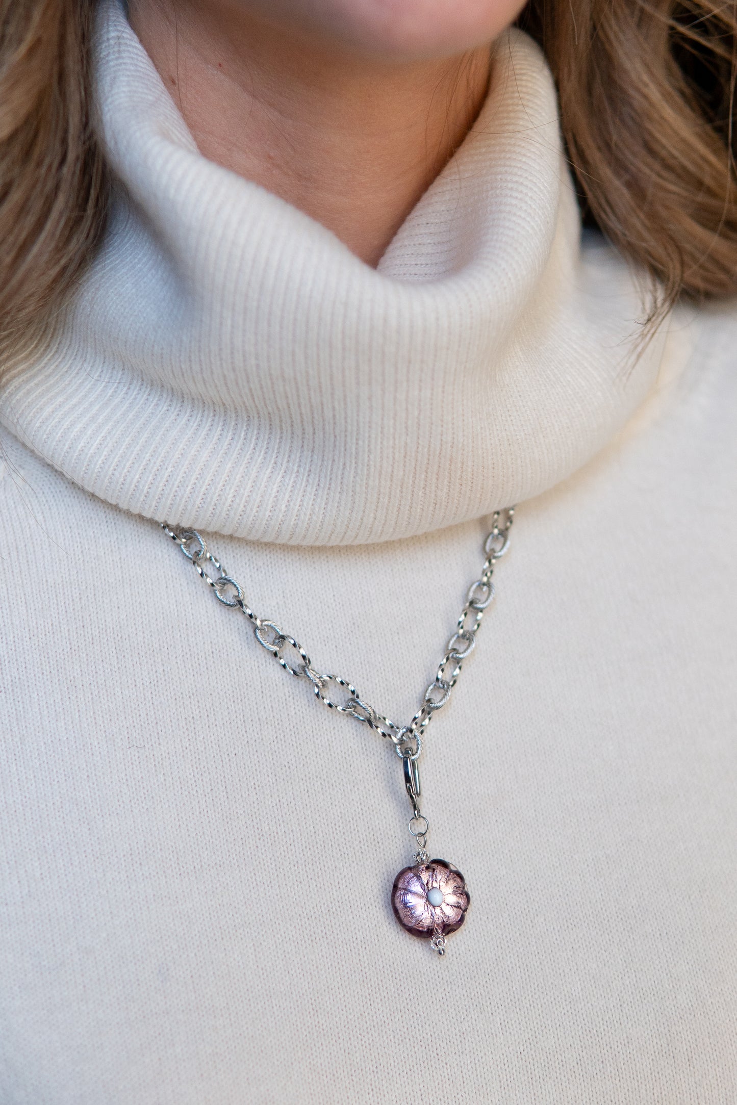 COLLANA BASÈTTO VIOLA