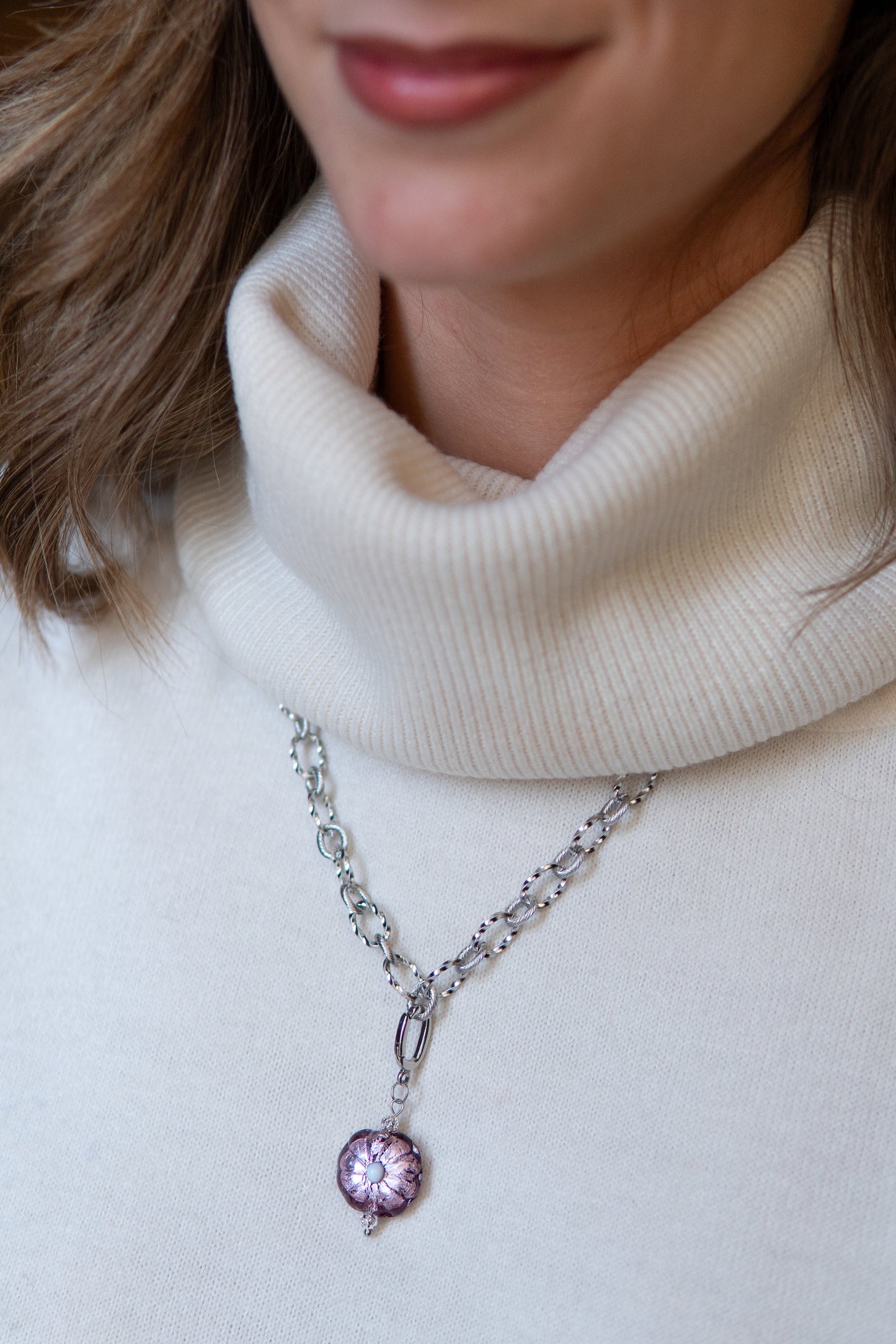 COLLANA BASÈTTO VIOLA