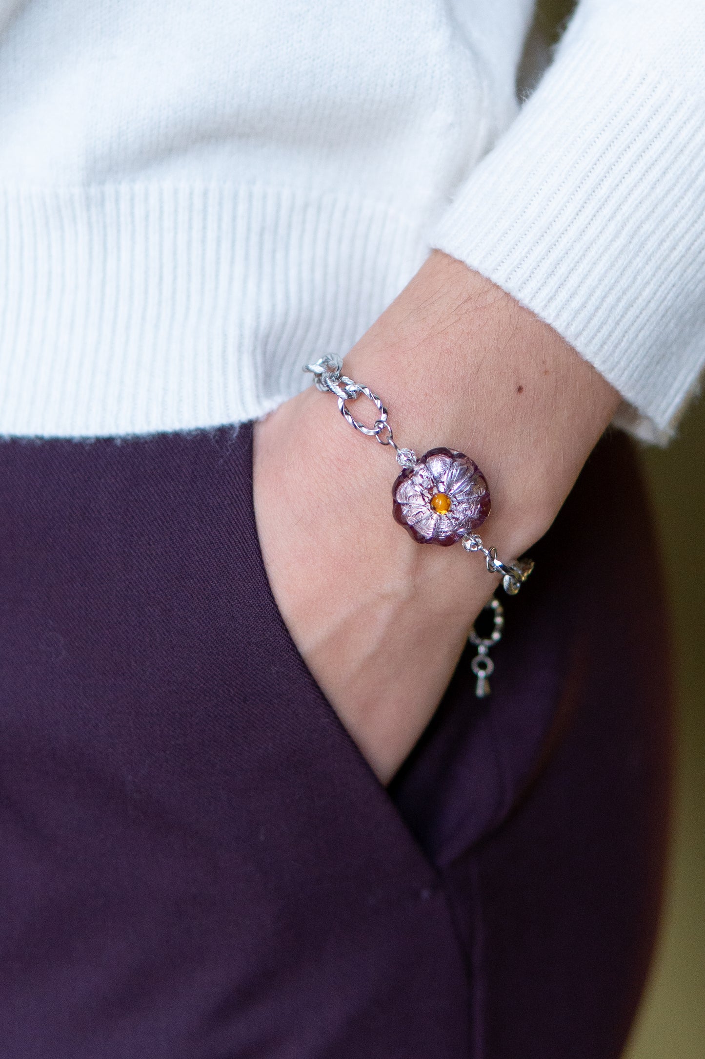 BRACCIALE BASÈTTO VIOLA