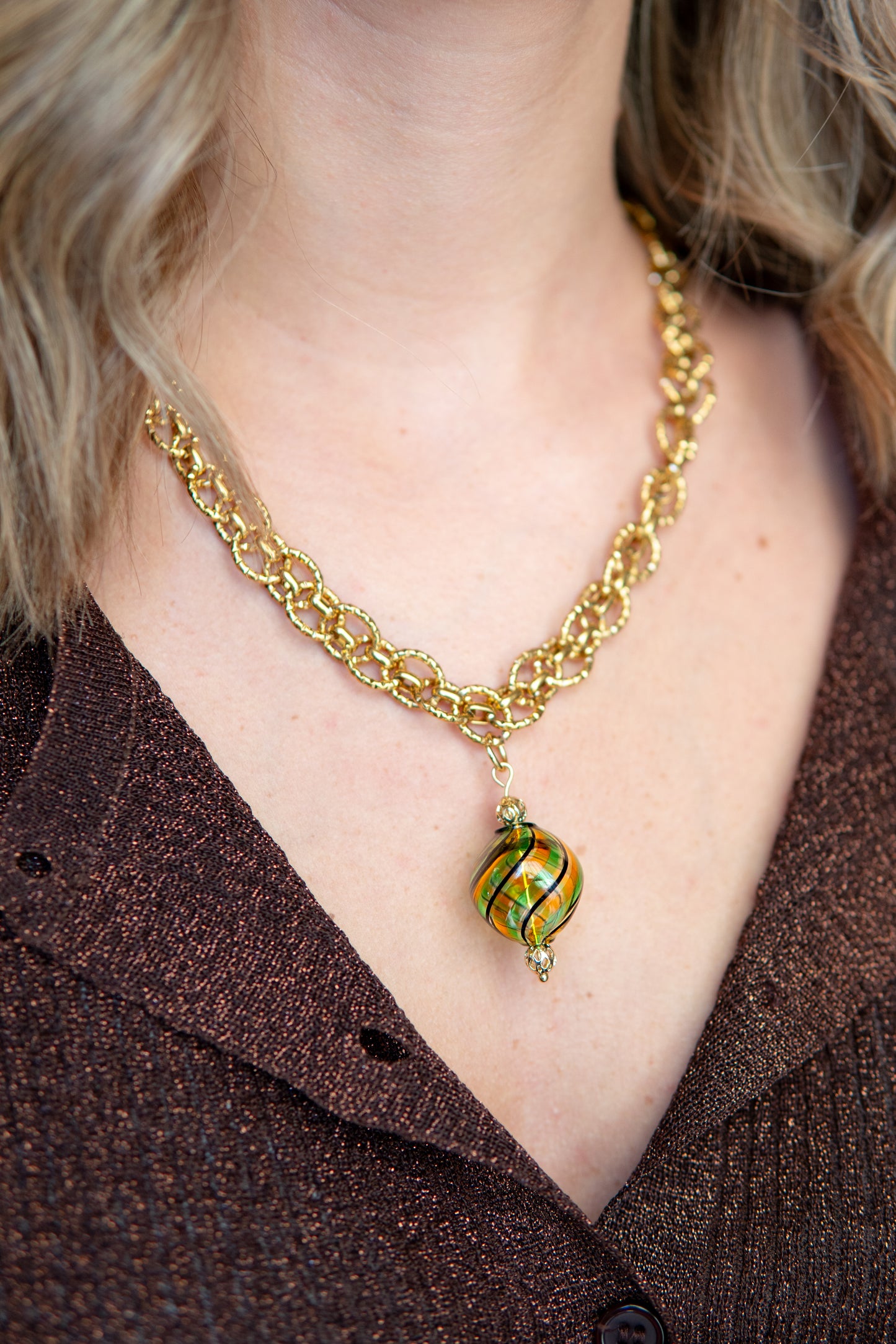 COLLANA SÓFIO DE MAR STRIATA ORO