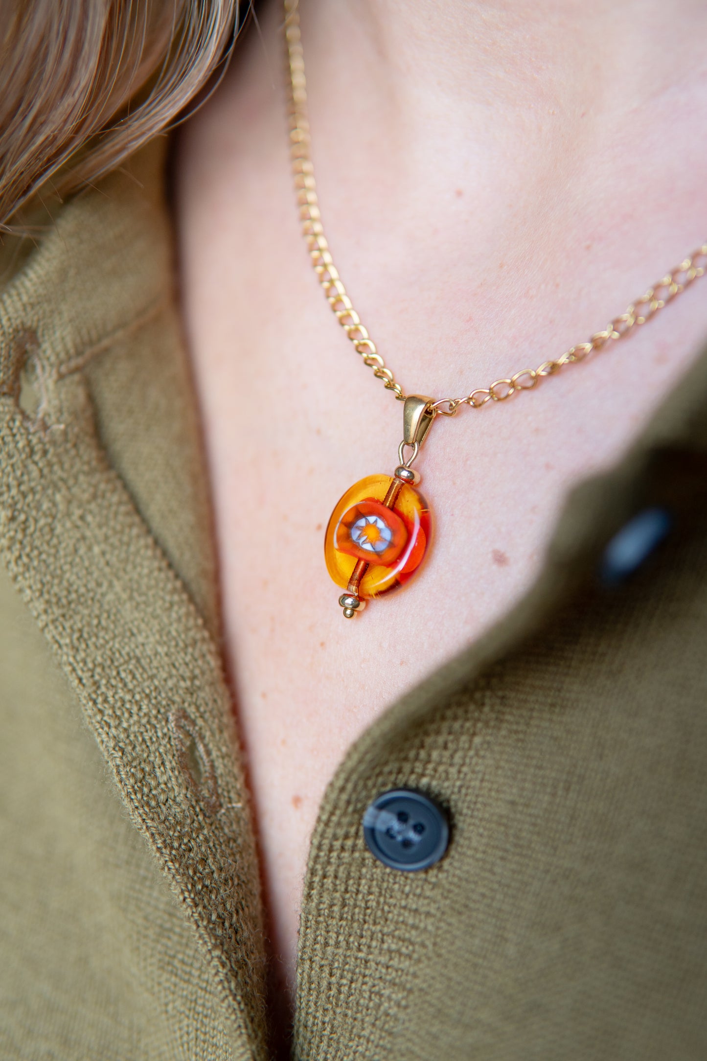 COLLANA MOMÒN ARANCIO